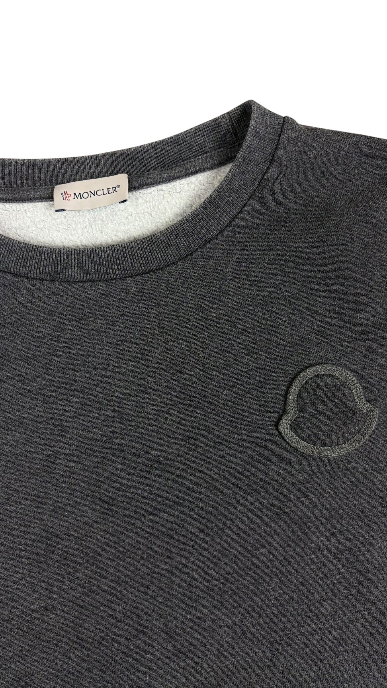 Sweat Moncler gris taille M - Vue de dos