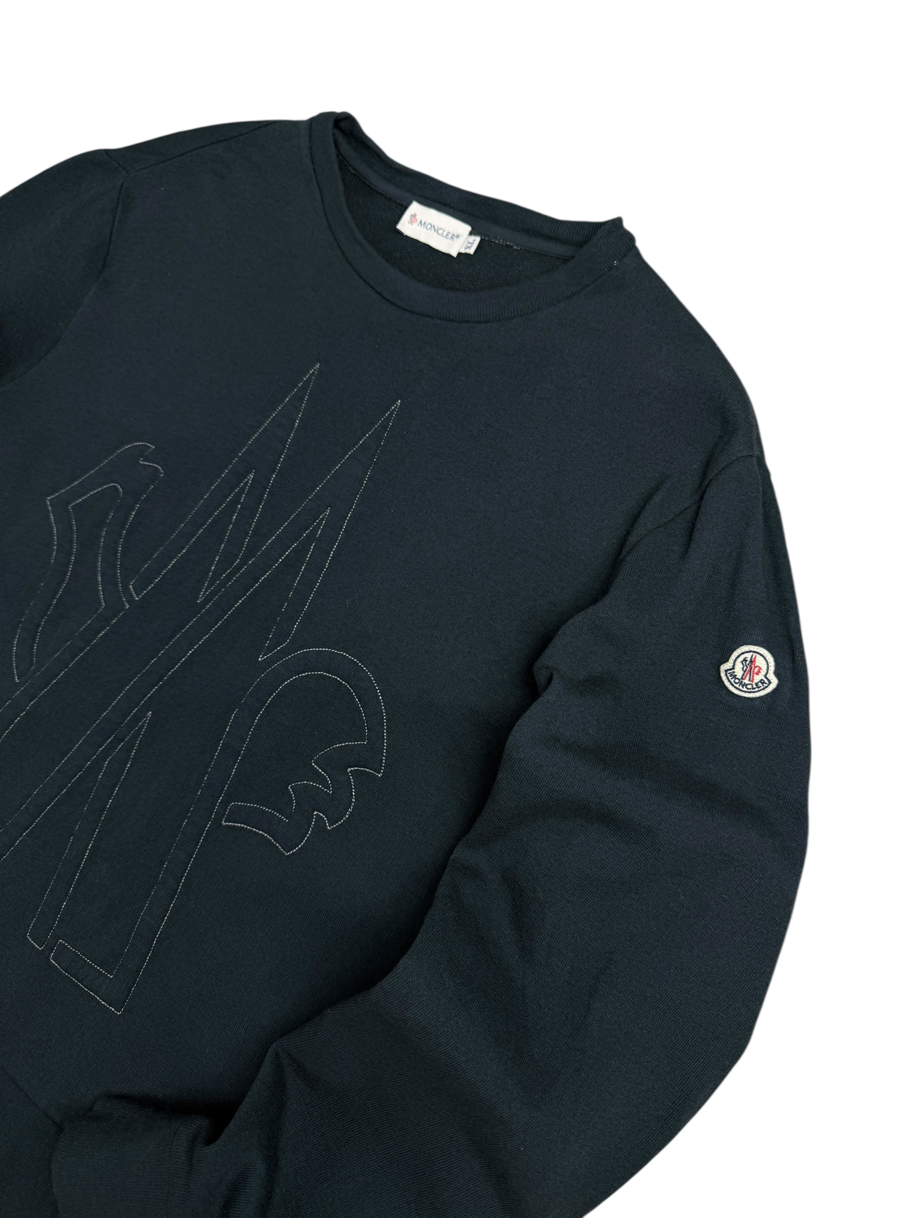 Sweat Moncler noir taille L - Vue de dos