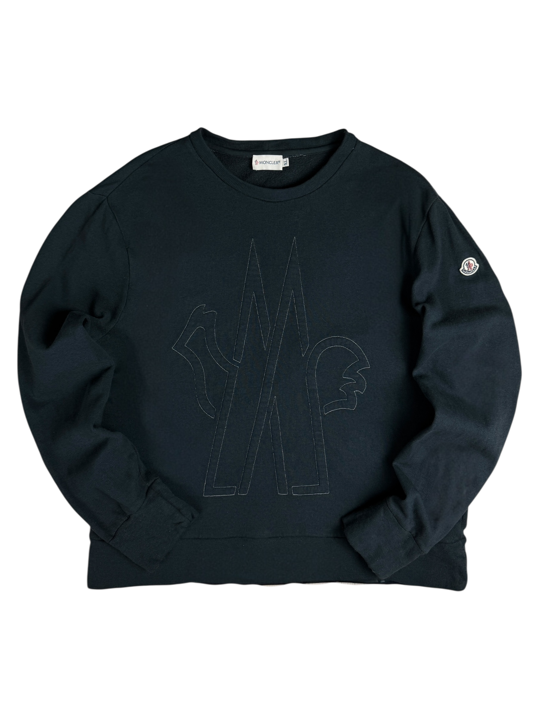 Sweat Moncler noir taille L - Vue de face