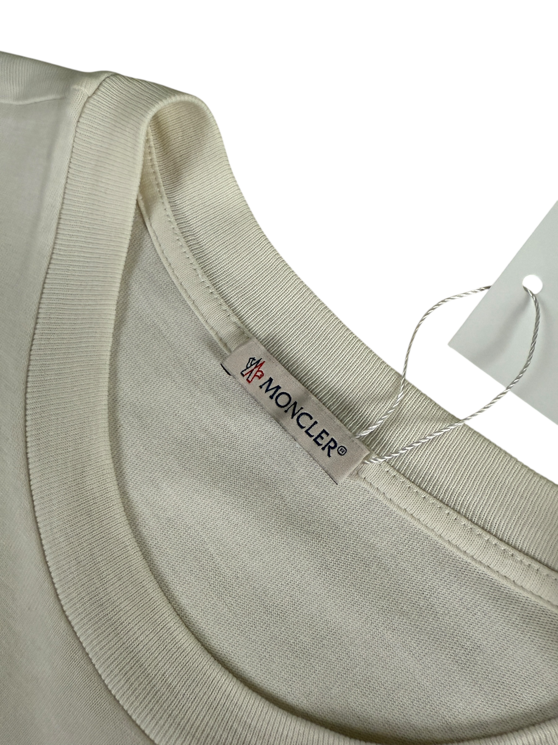 Veste Moncler blanc taille S - Détail