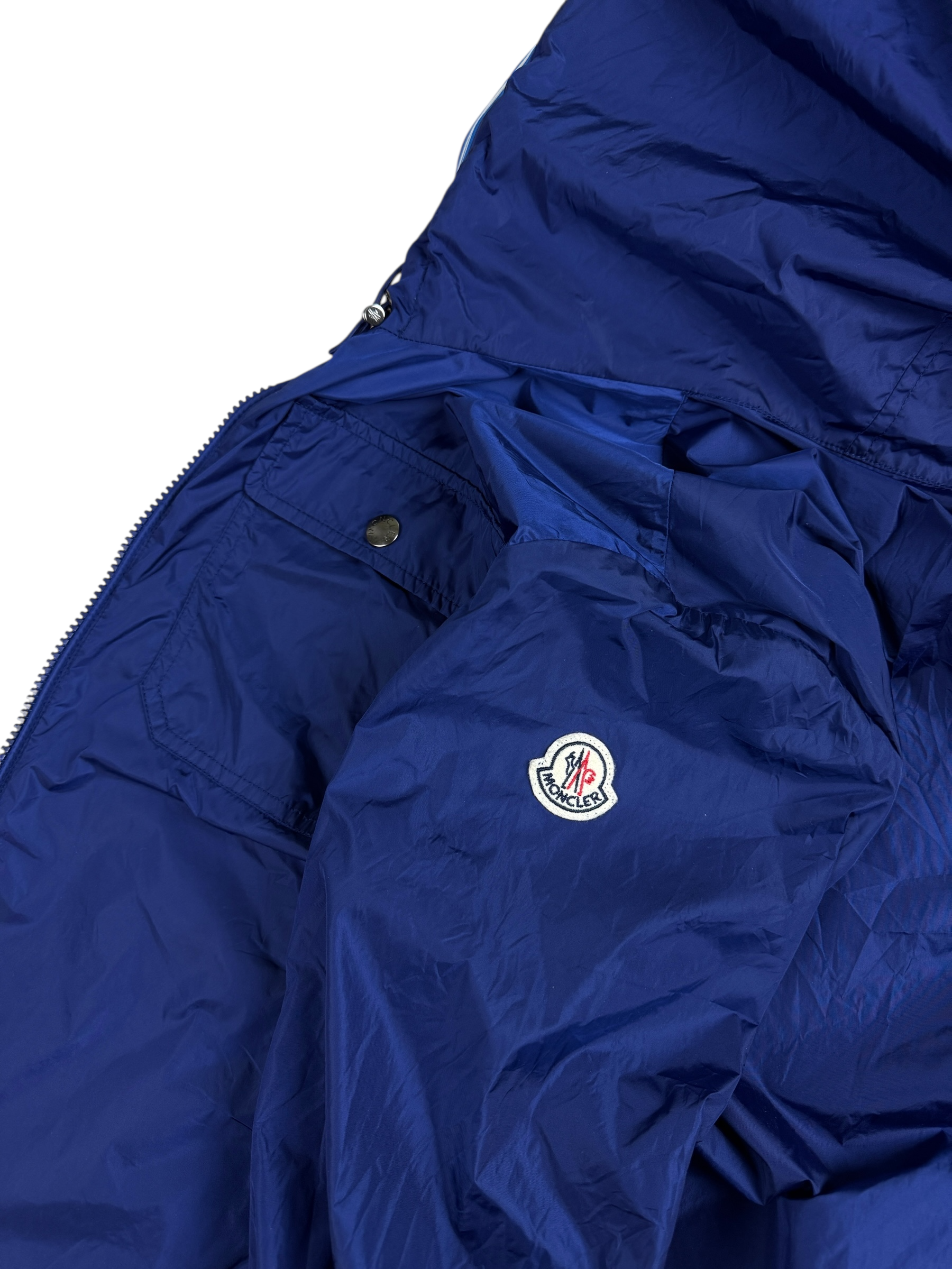 Veste Moncler bleu taille 1 - Logo et étiquette