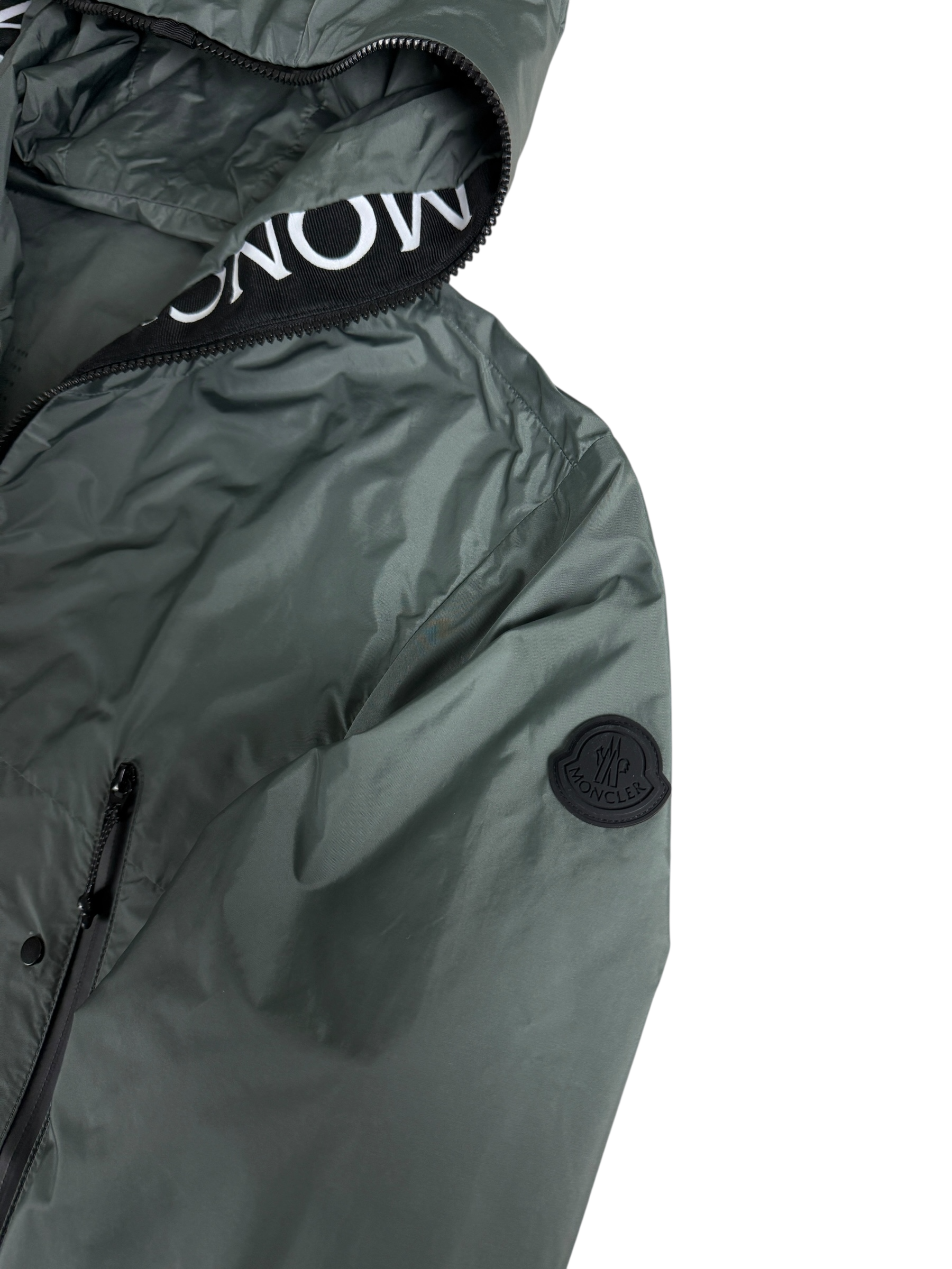 Veste Moncler gris taille M - Détail