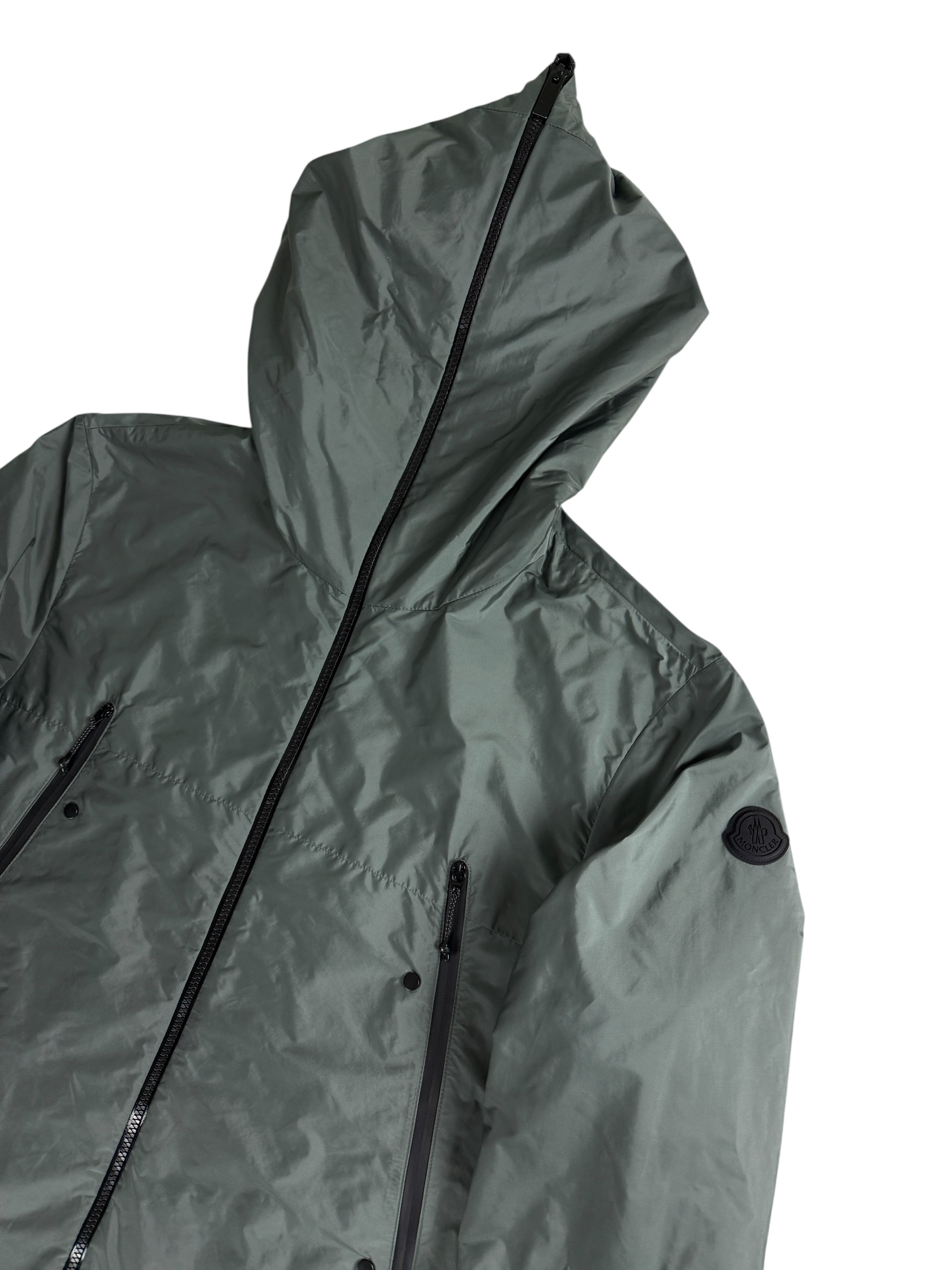 Veste Moncler gris taille M - Vue de dos