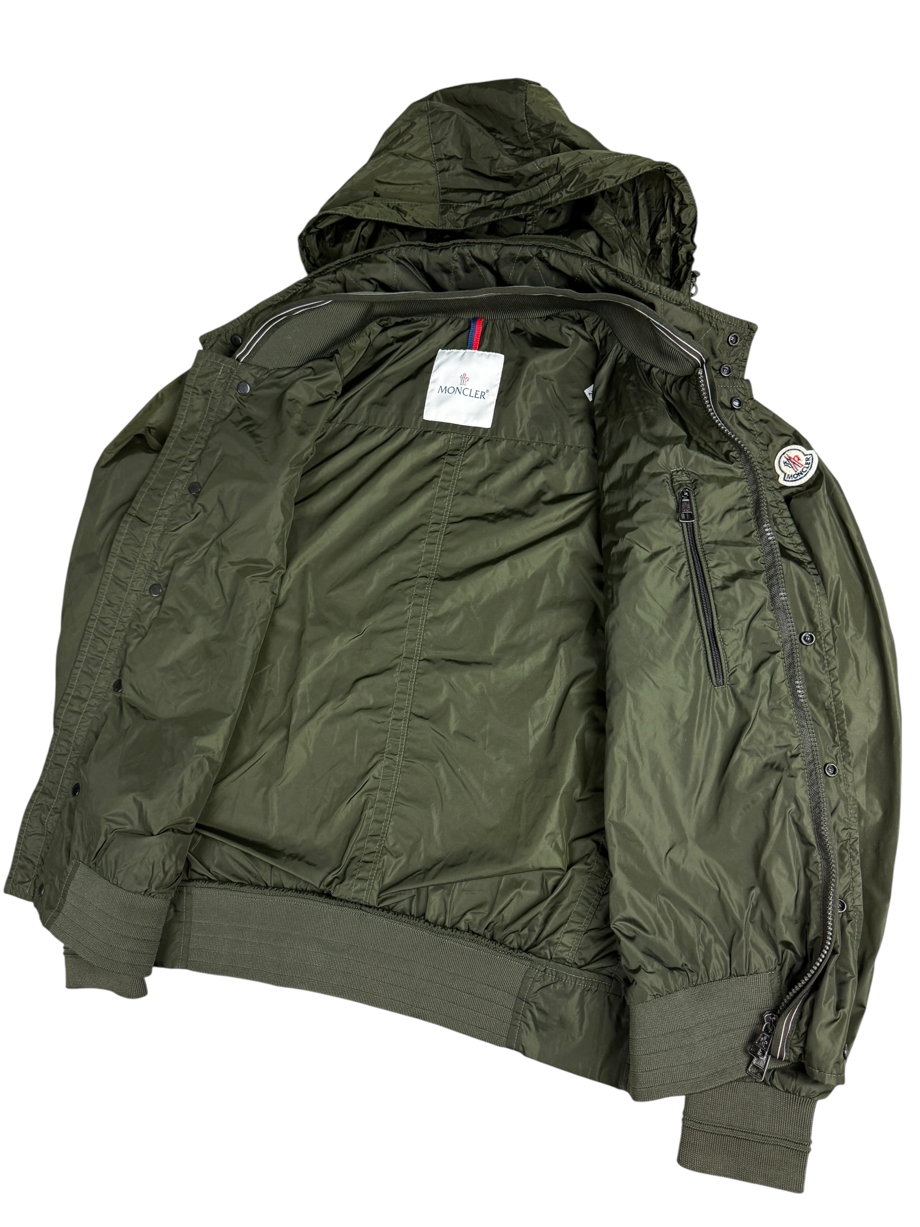 Veste Moncler kaki taille 2 - Vue de dos