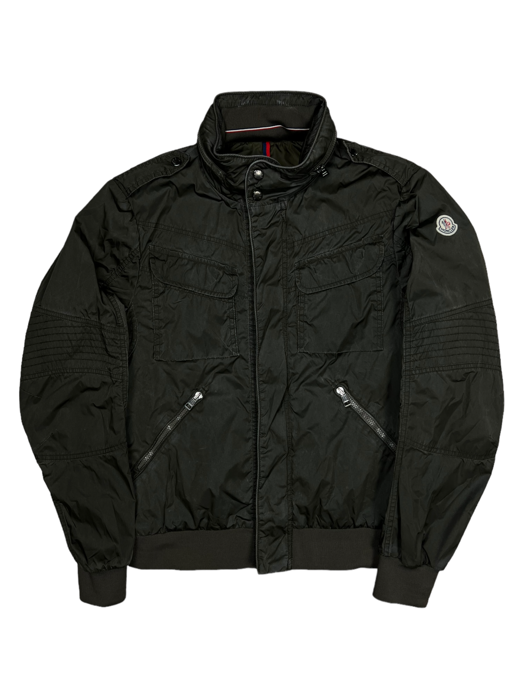 Veste Moncler kaki taille L - Détail