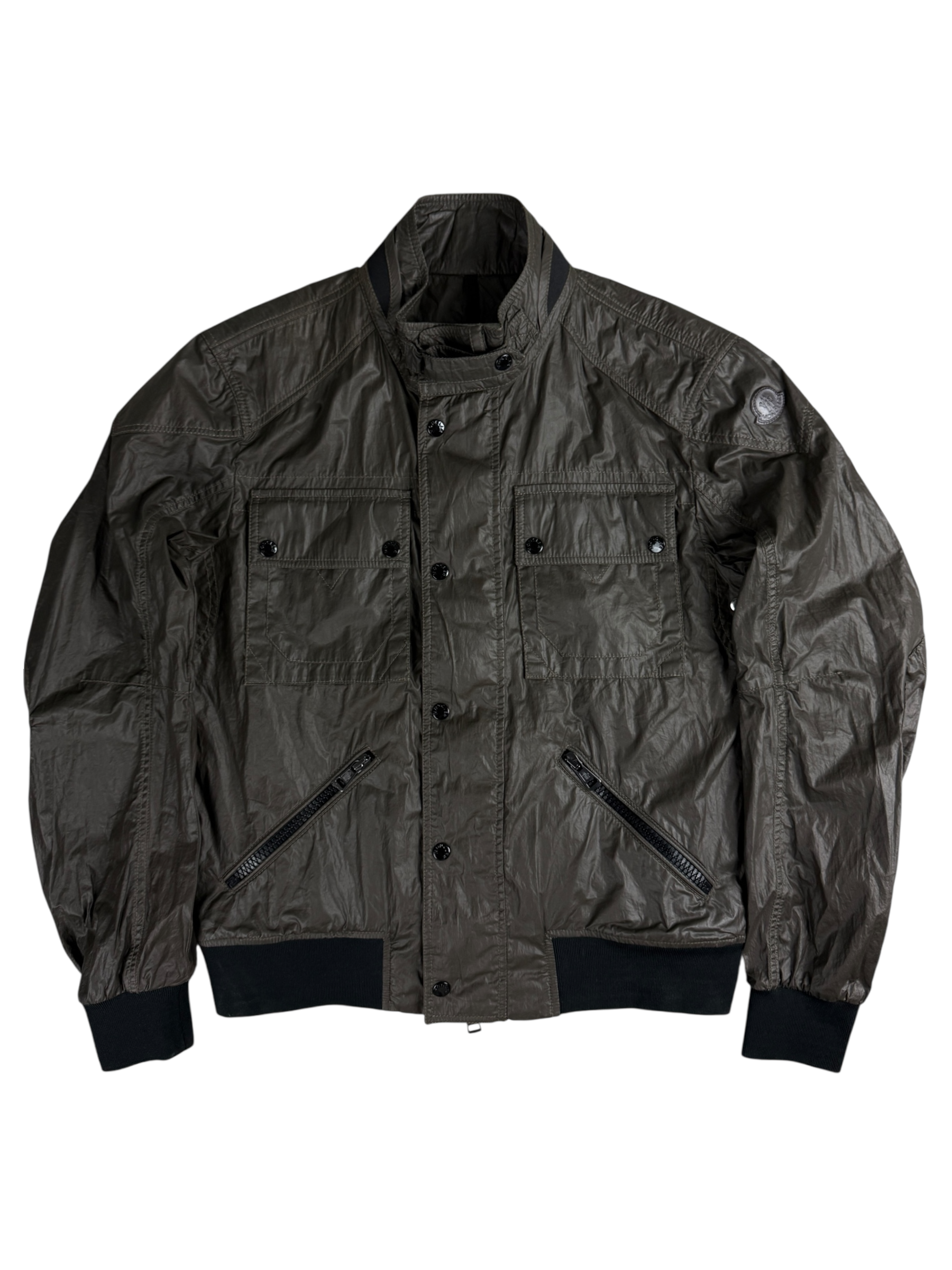 Veste Moncler kaki taille L - Vue de face