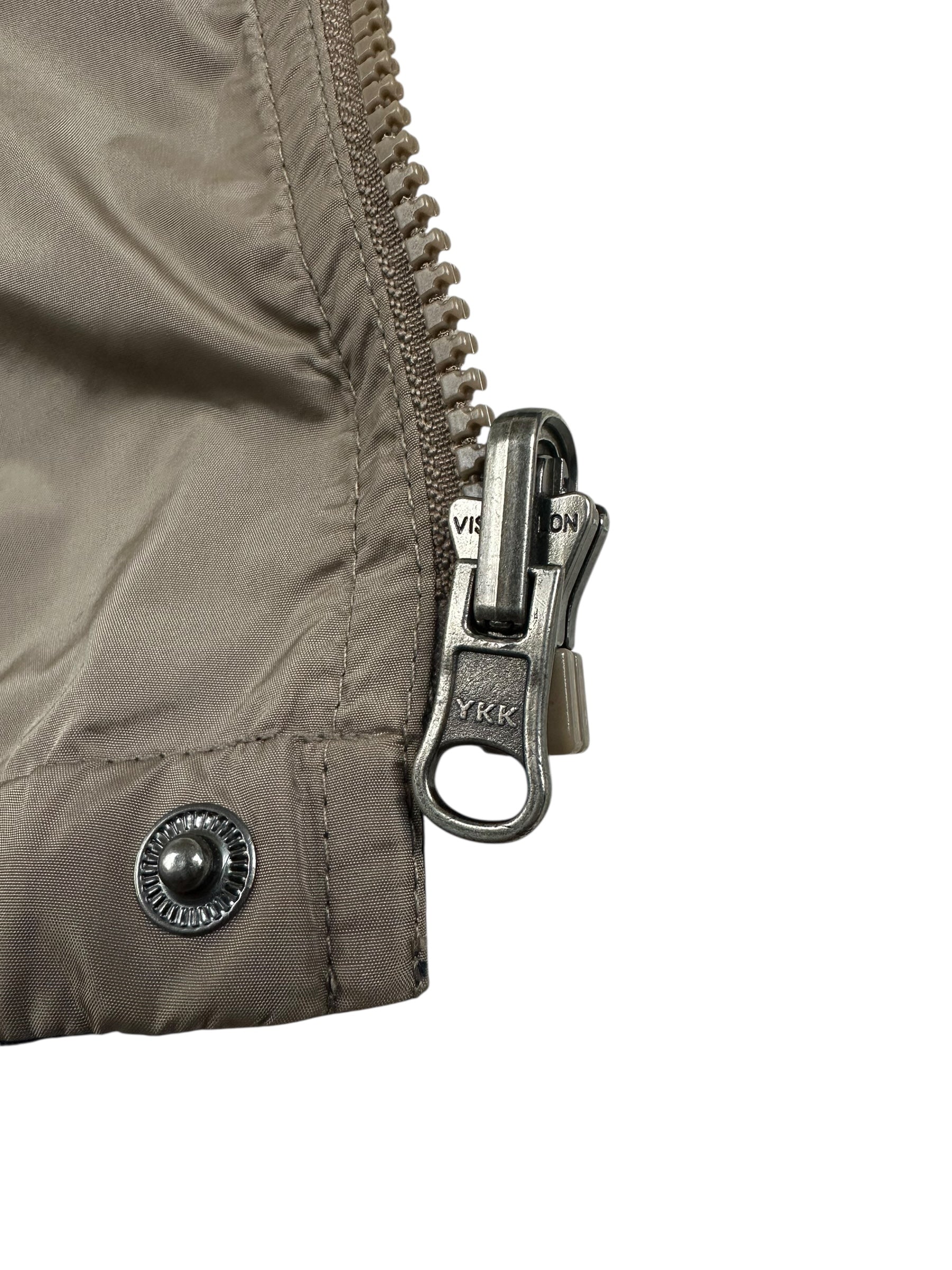 Veste Moncler marine / marron taille 6 - Logo et étiquette