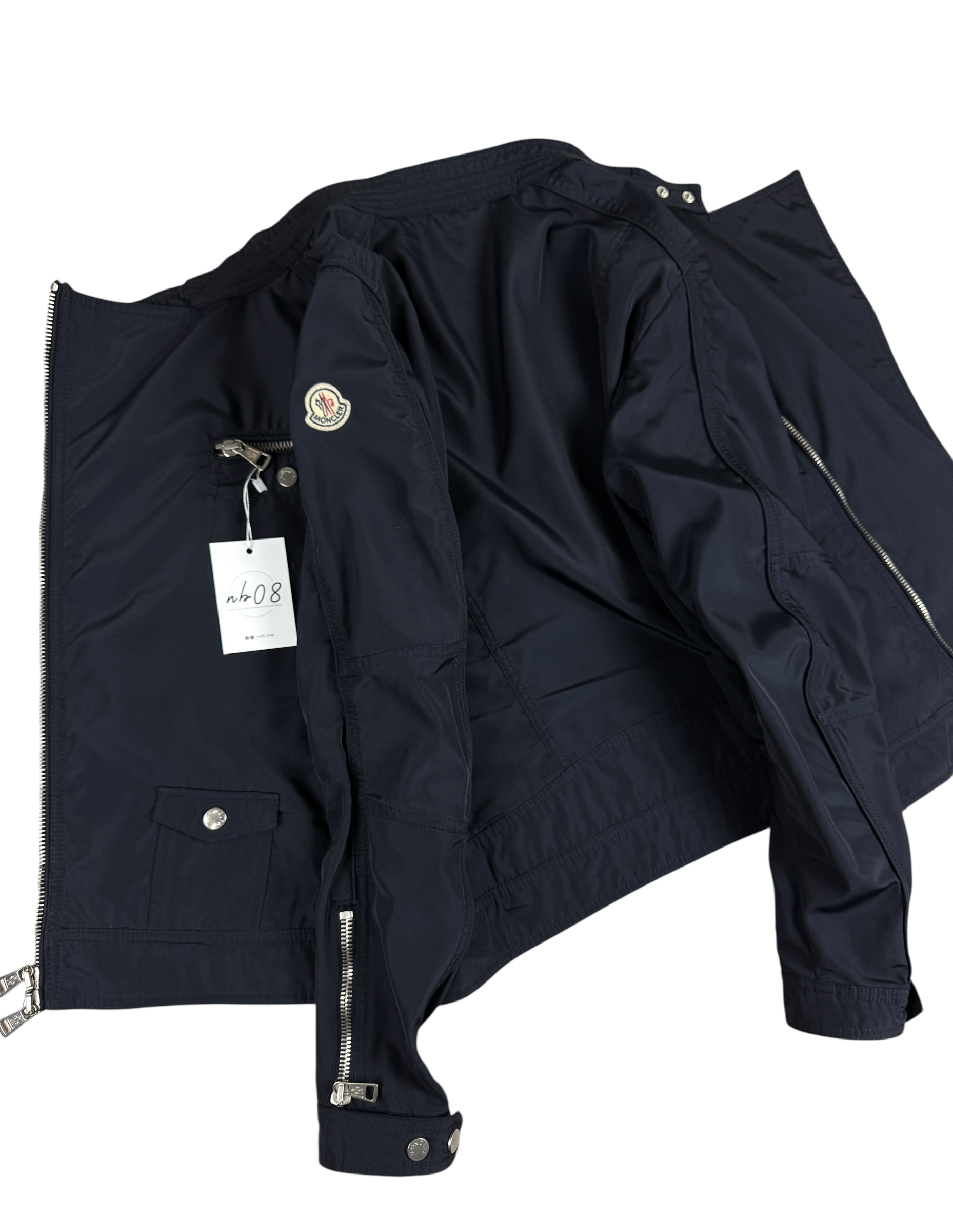 Veste Moncler marine taille L - Vue de dos