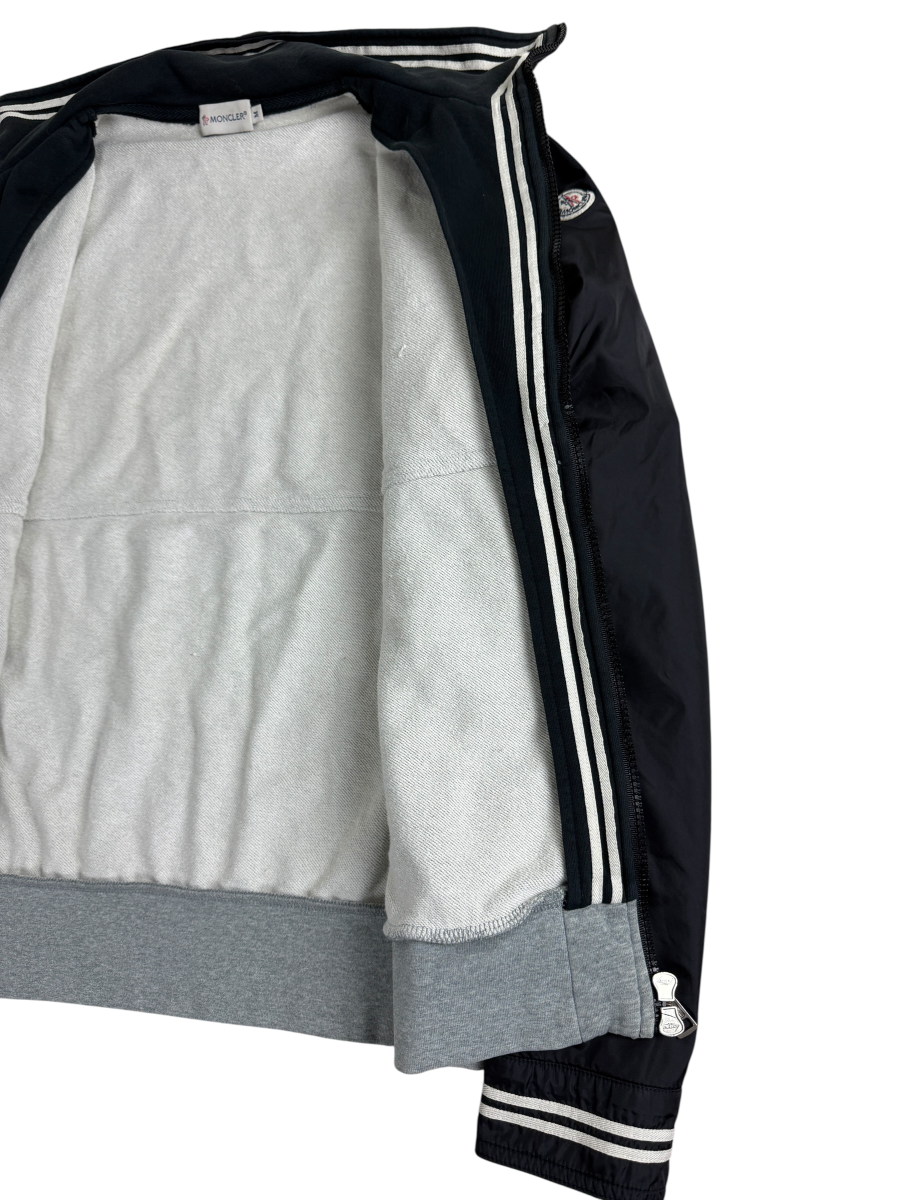 Veste Moncler noir / gris taille M - Détail