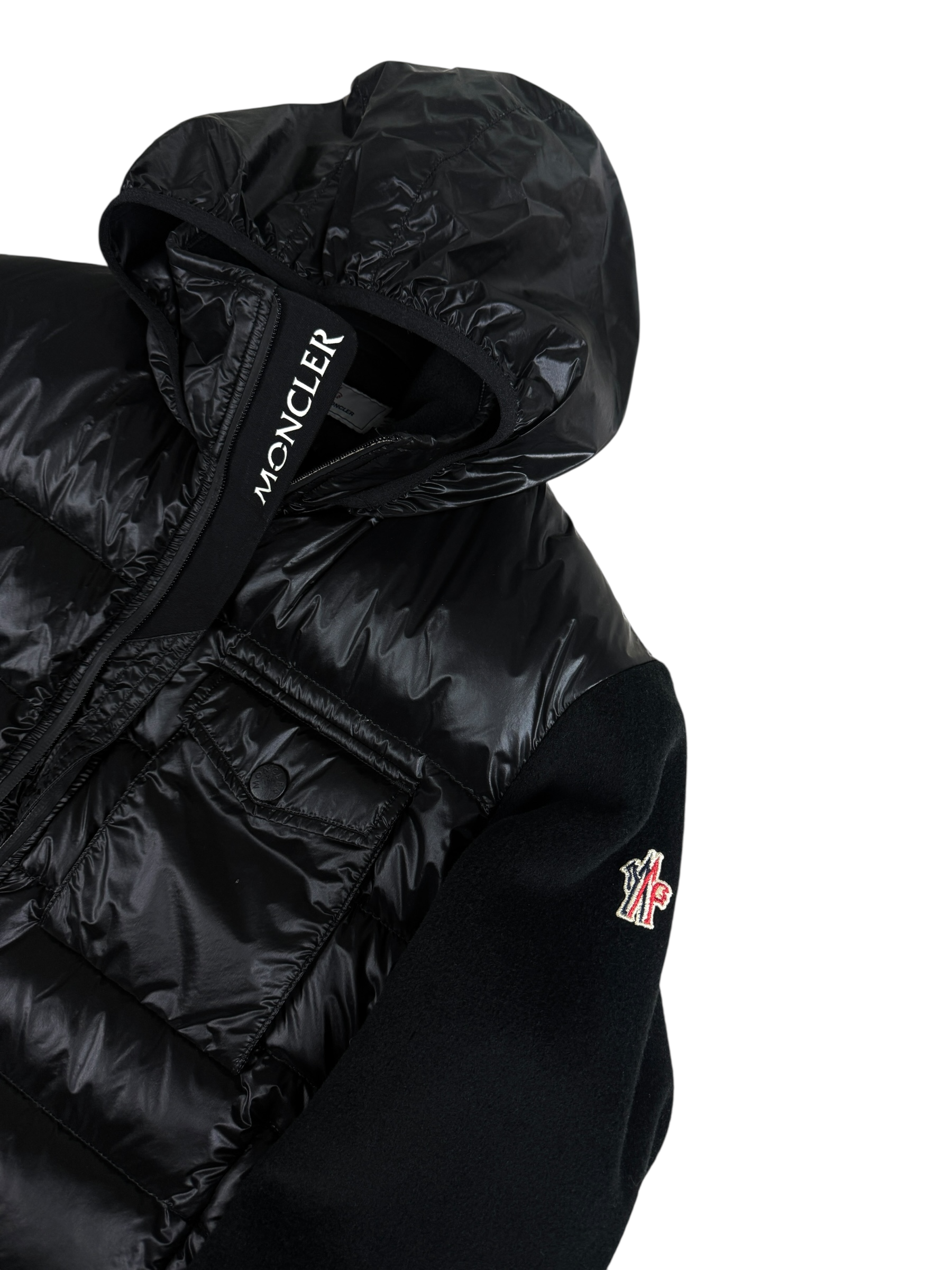 Veste Moncler noir taille M - Détail
