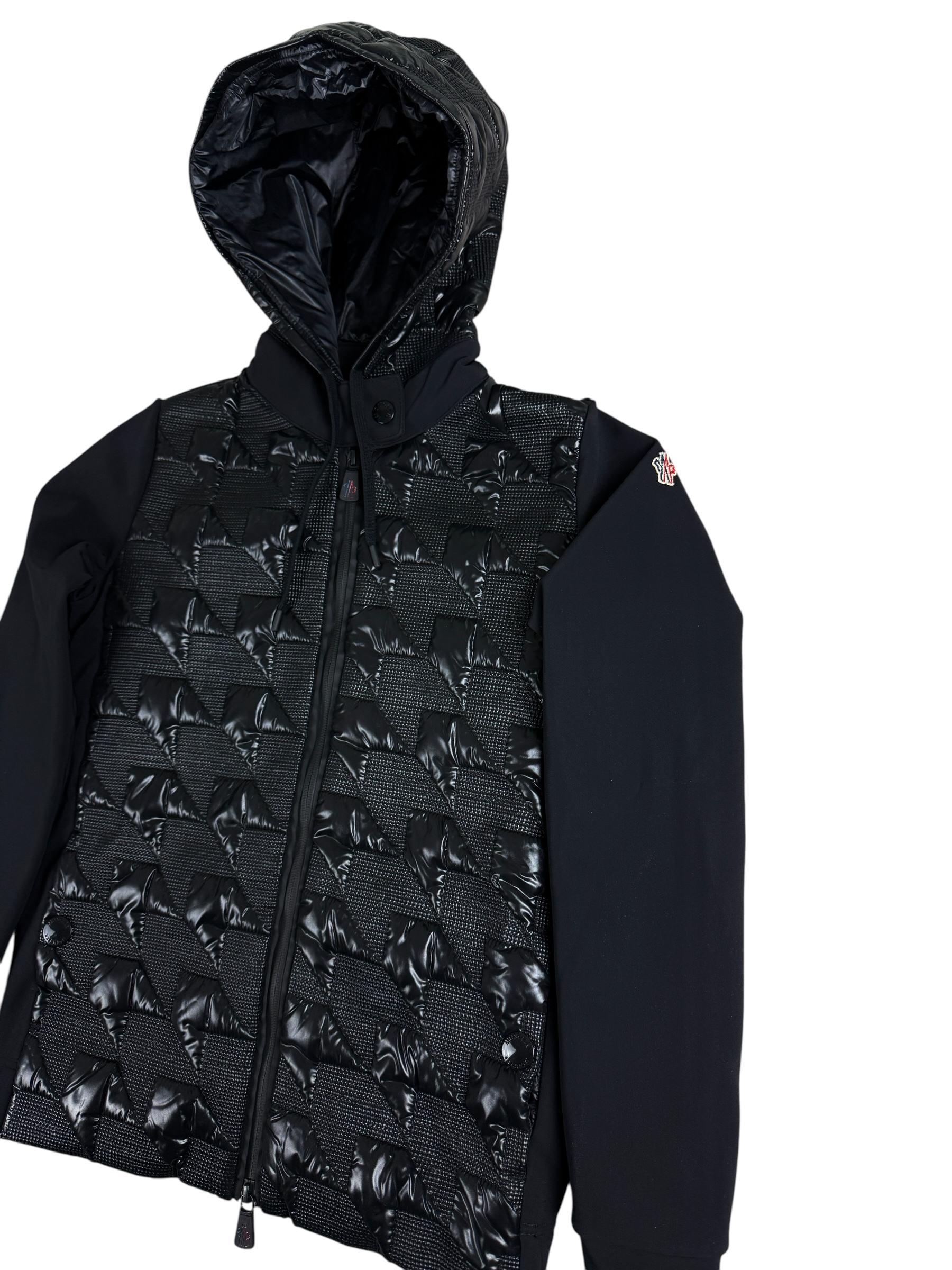 Veste Moncler noir taille XS - Détail