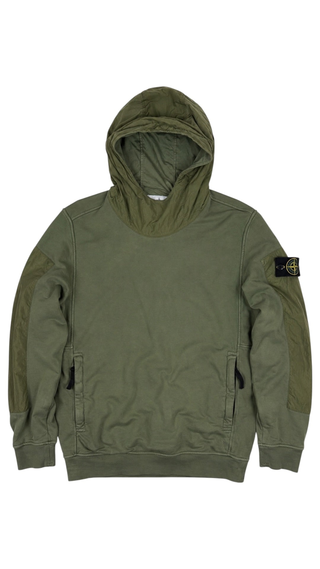 Hoodie sweat Stone Island kaki taille S - vue 1/4