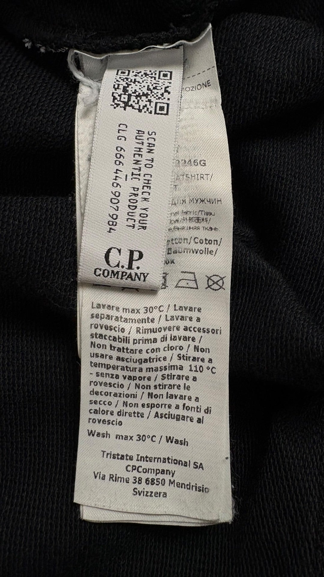 Pull Carzip C.P Company marine taille S - Vue côté