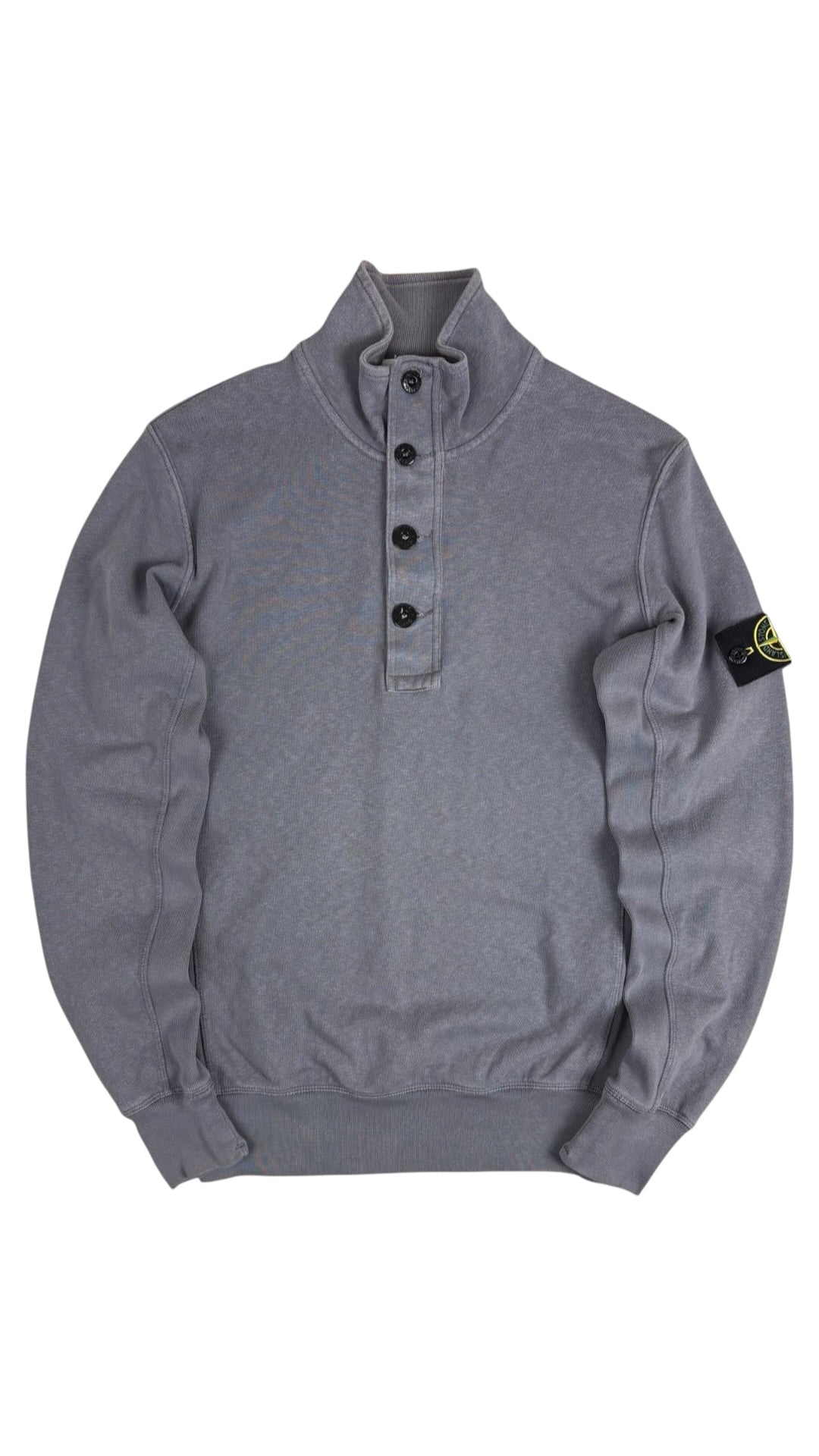 Pull Zippé Stone Island gris taille M - Vue de face