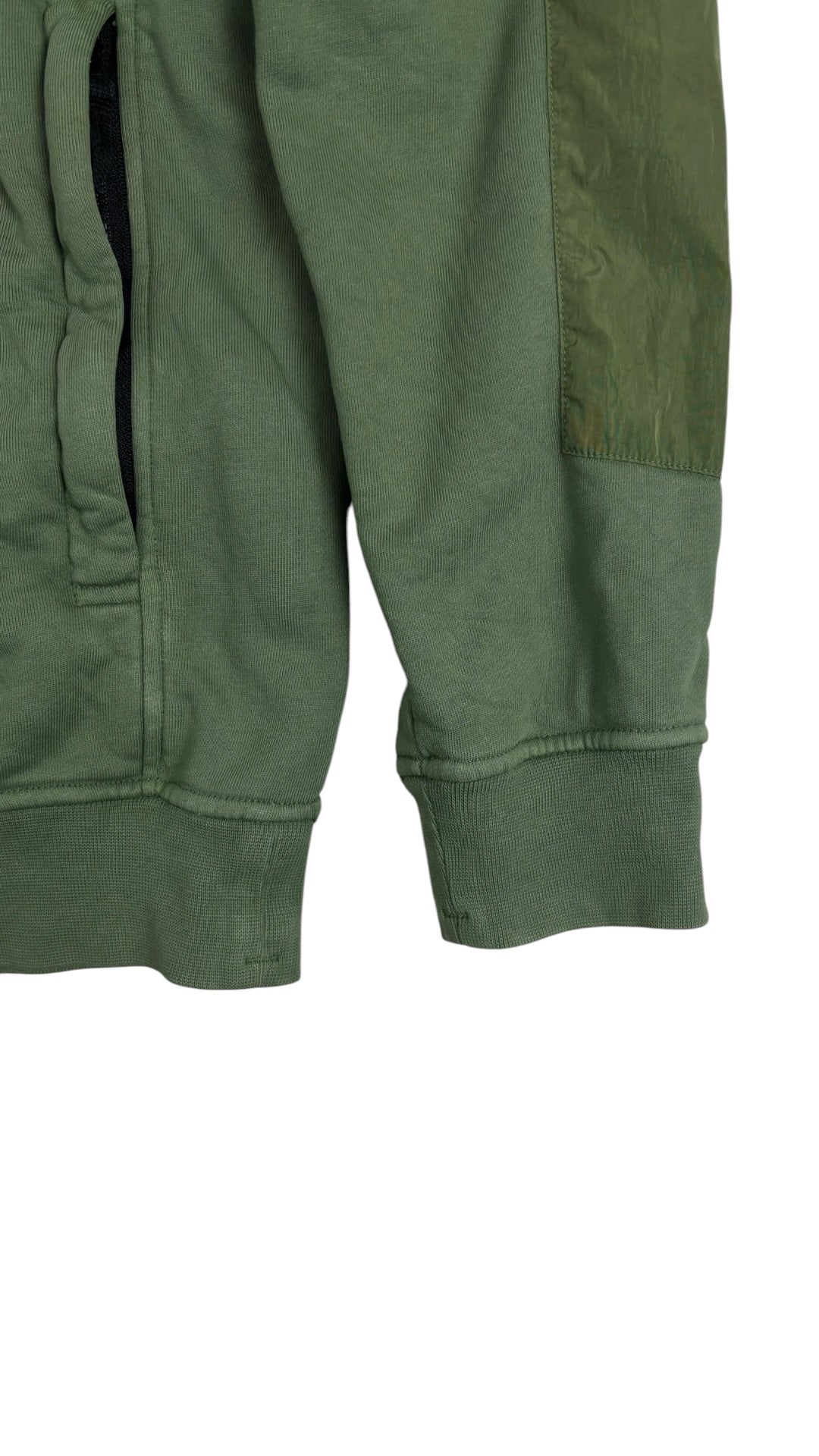 Hoodie sweat Stone Island kaki taille S - vue 3/4