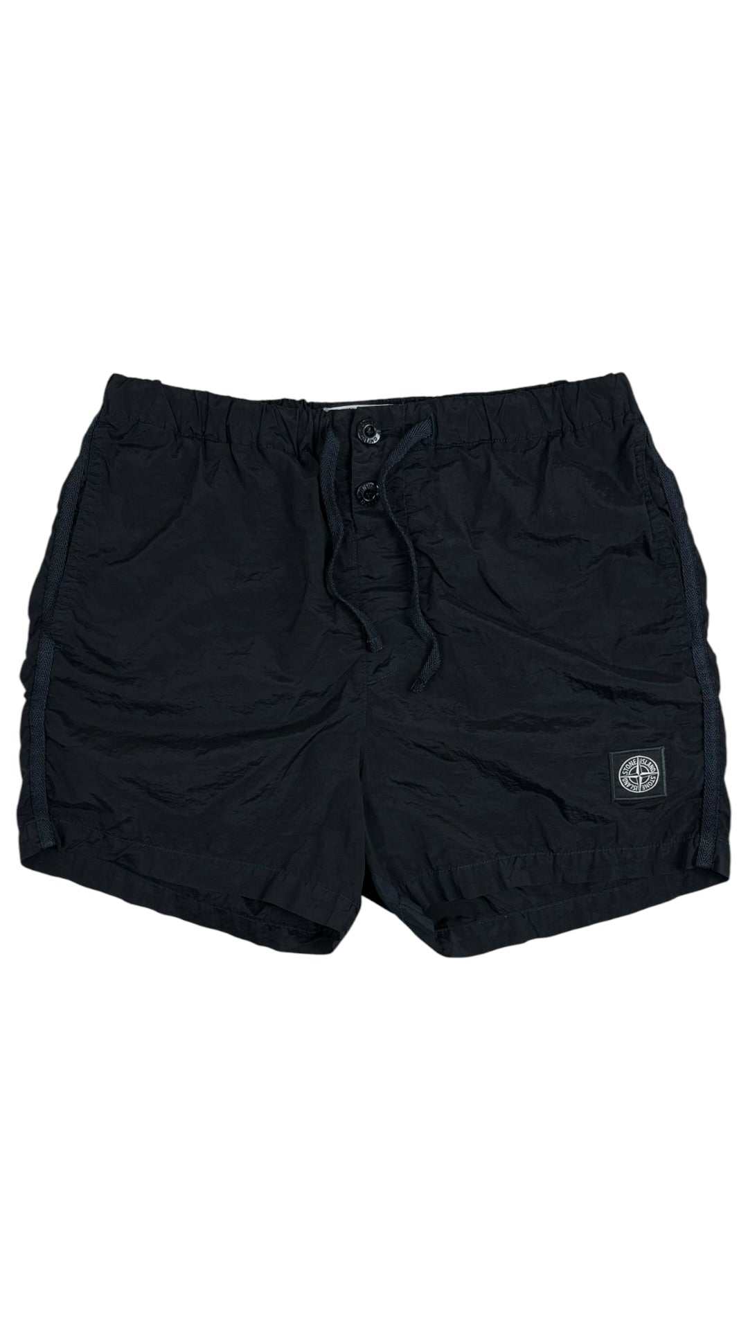 Short Stone Island Nylon Métal noir taille S - Vue de face