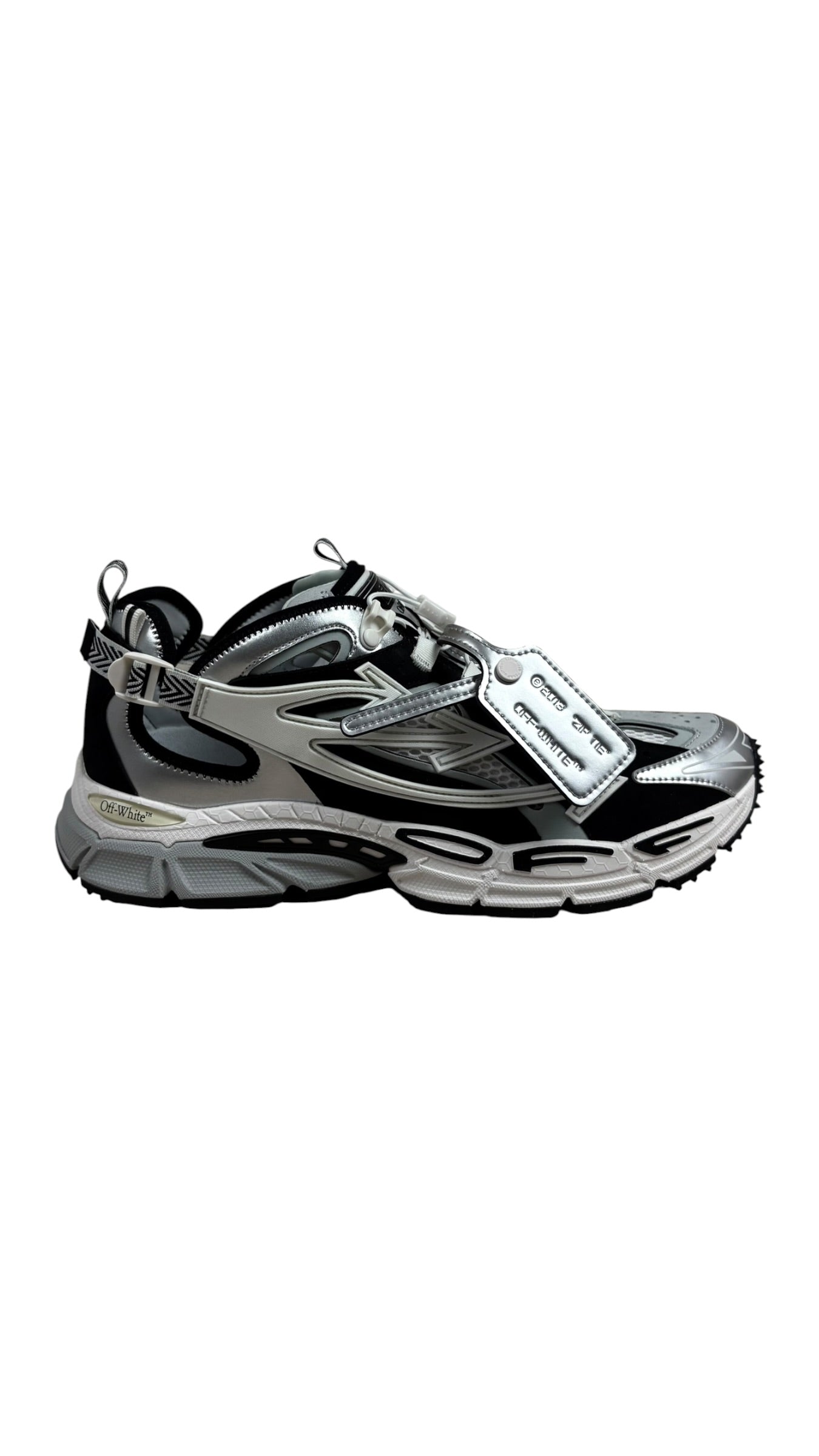 Sneakers Off-White Be Right Back argent noir - vue 1/5