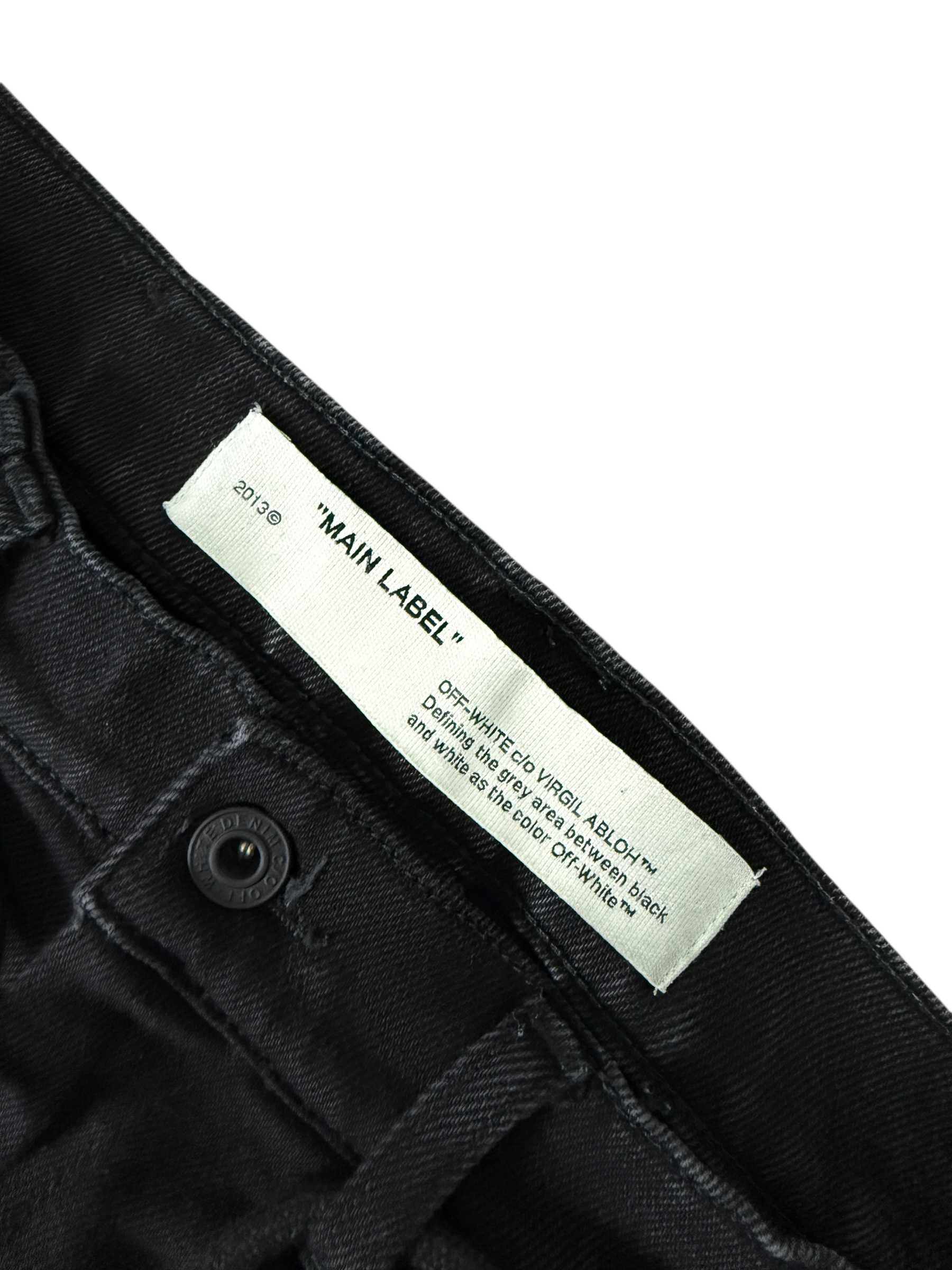 Jean Off White noir taille PANTALON 29 - Détail