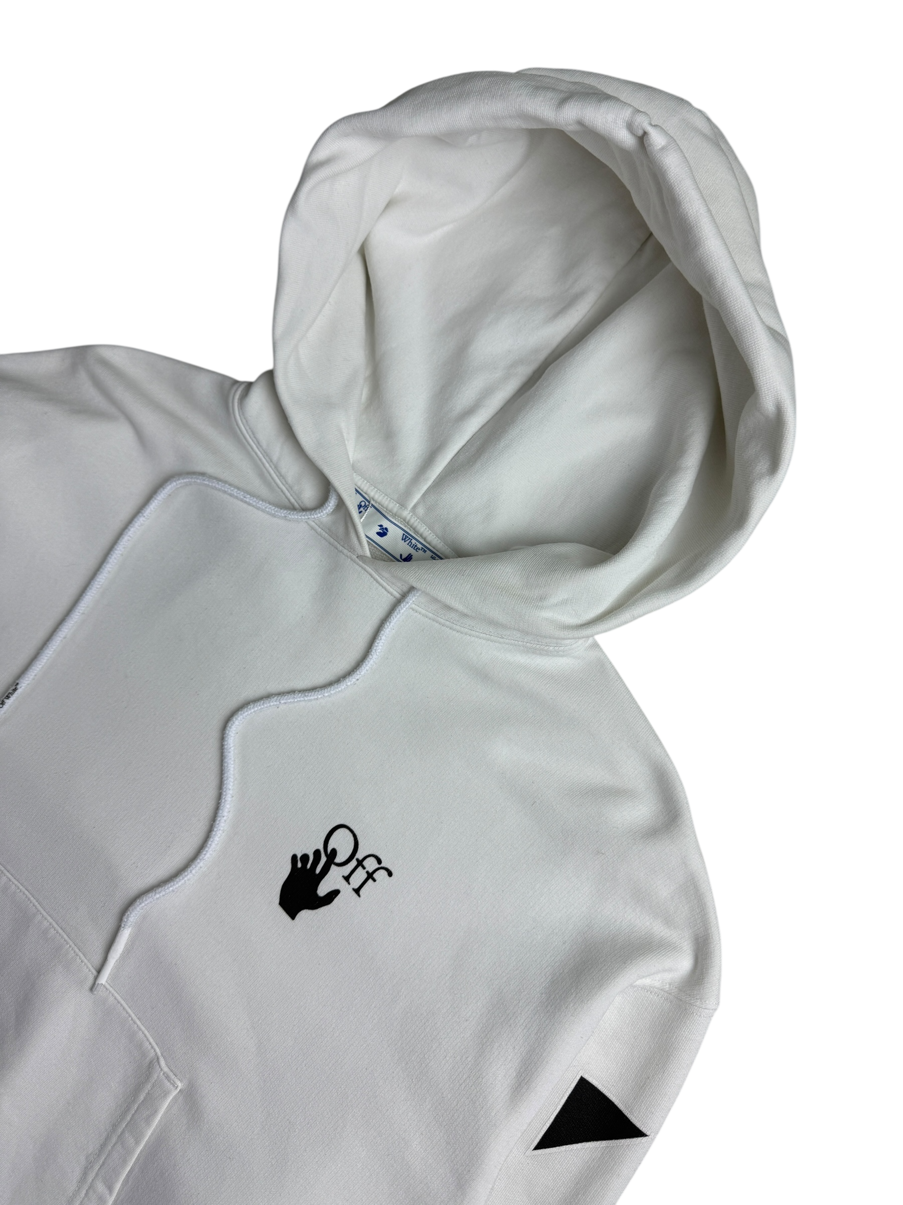 Sweat Off White blanc taille XS - Logo et étiquette
