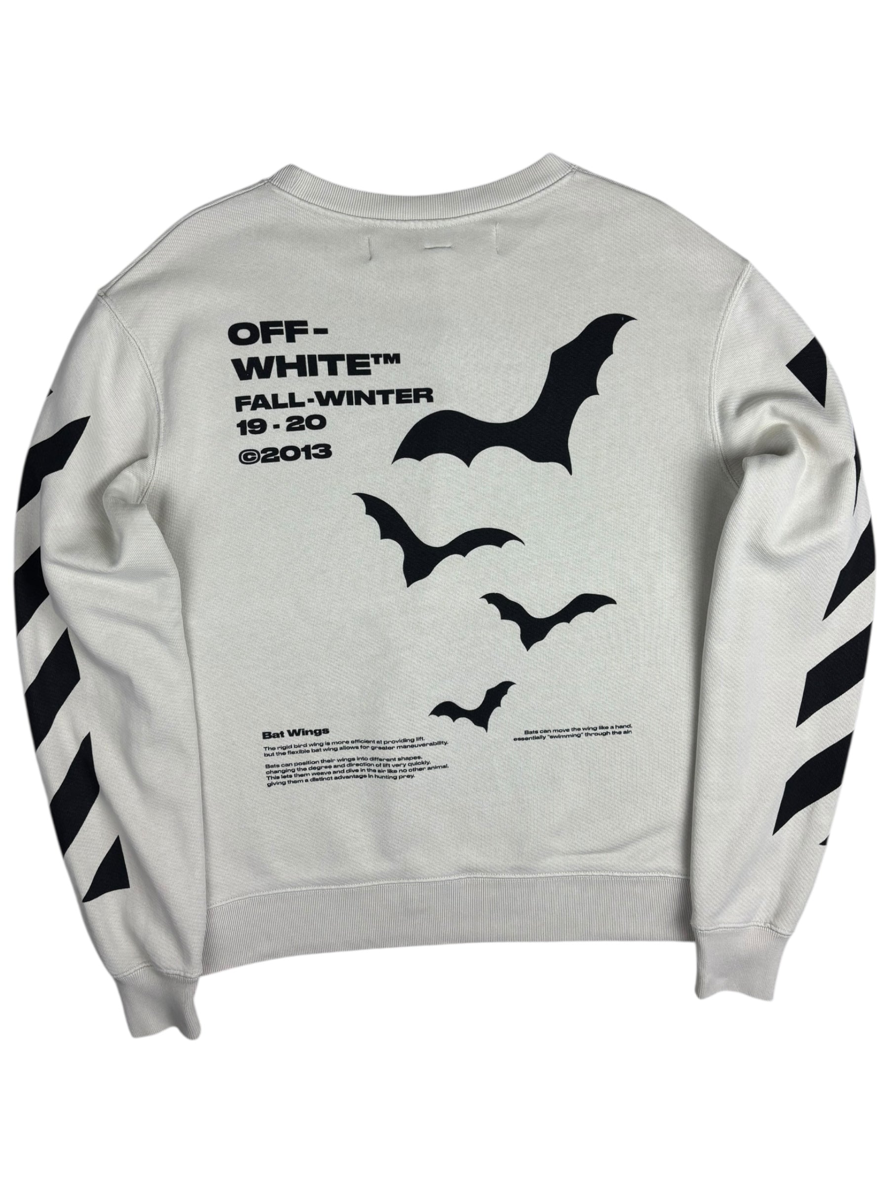 Sweat Off White crème taille M - Vue de dos