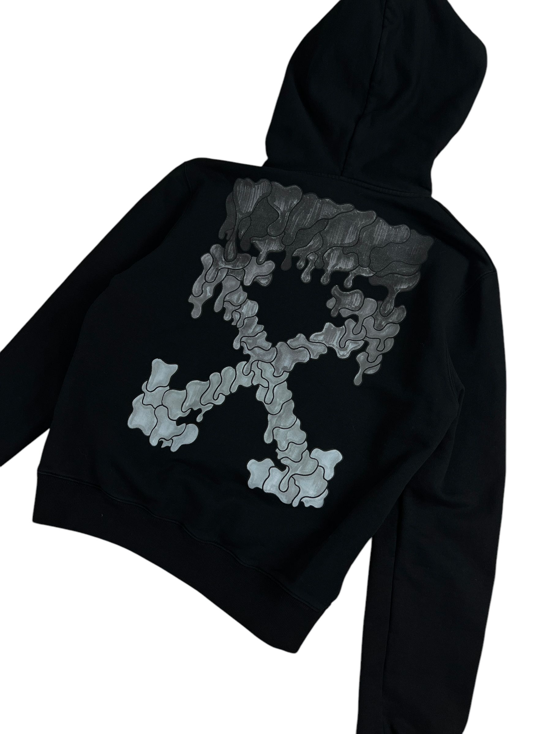 Sweat Off White noir taille S - Vue de dos