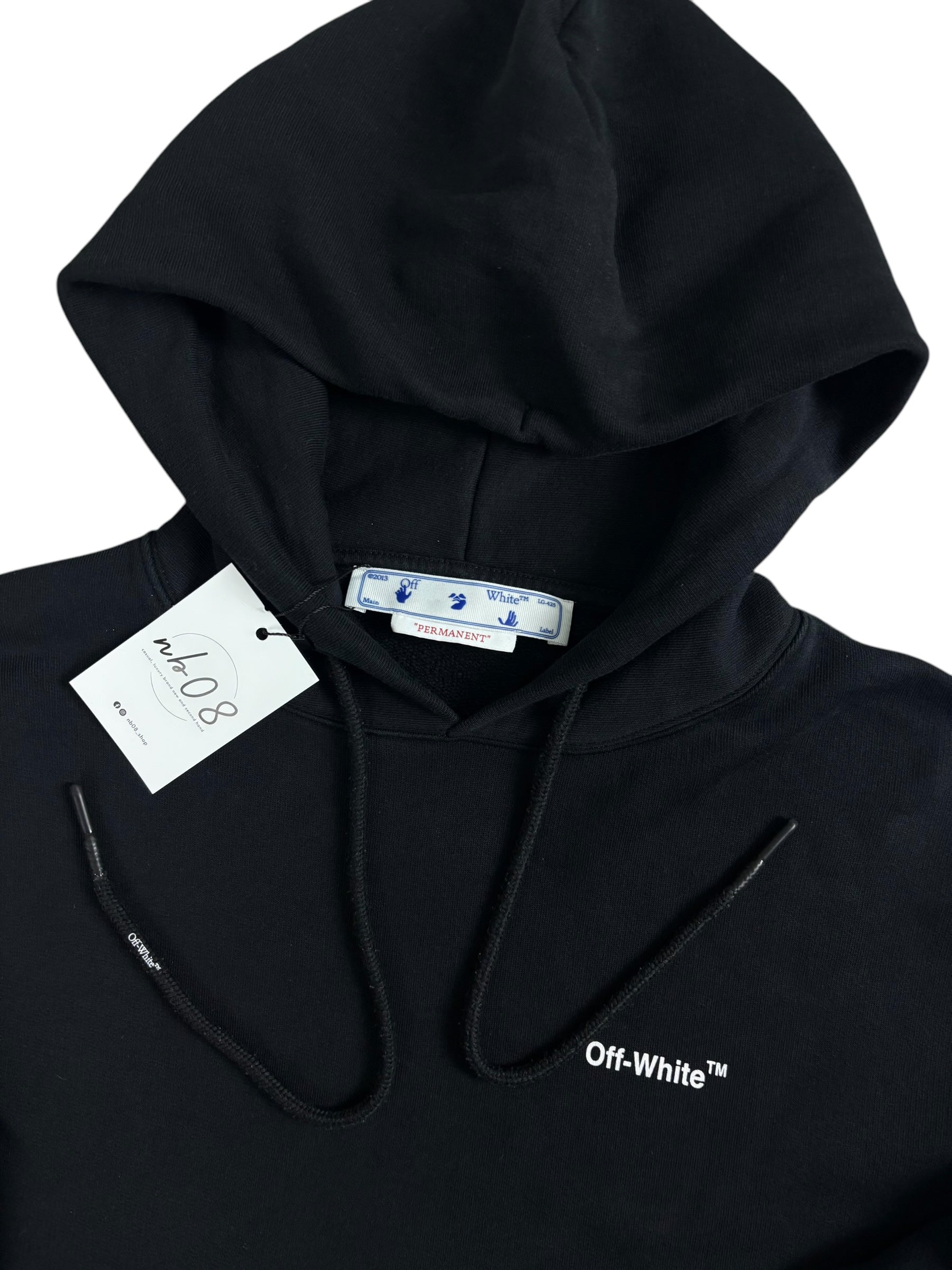 Sweat Off White noir taille XS - Vue de dos