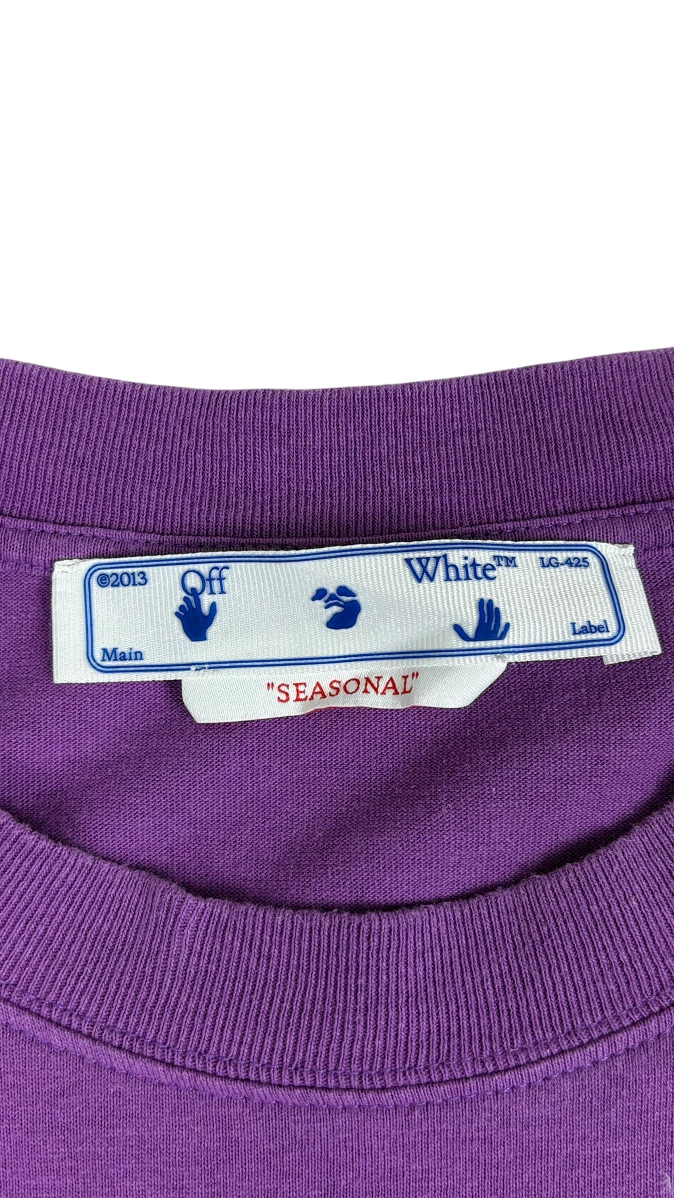 Veste Off White violet taille M - Logo et étiquette
