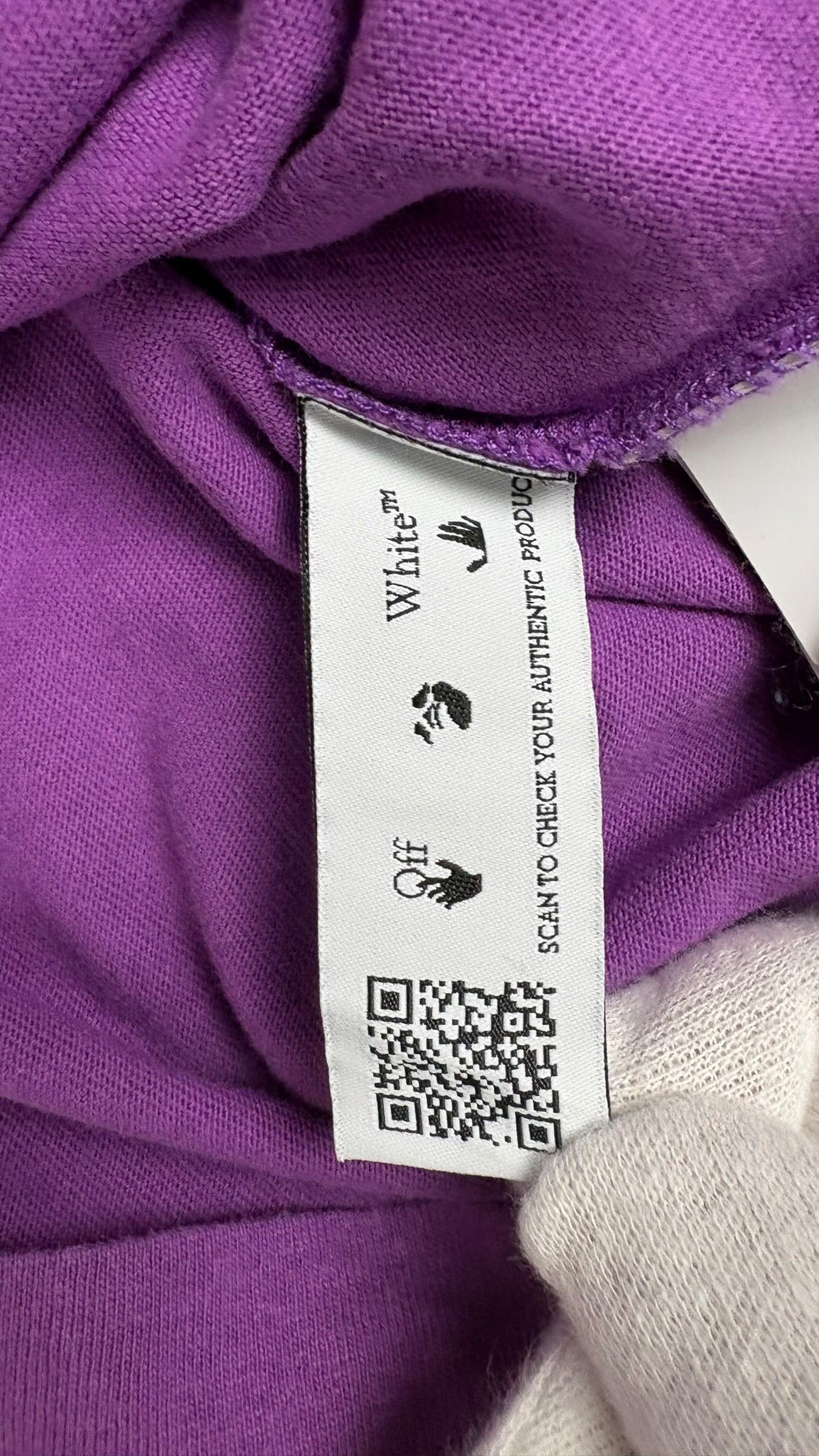 Veste Off White violet taille M - Vue côté