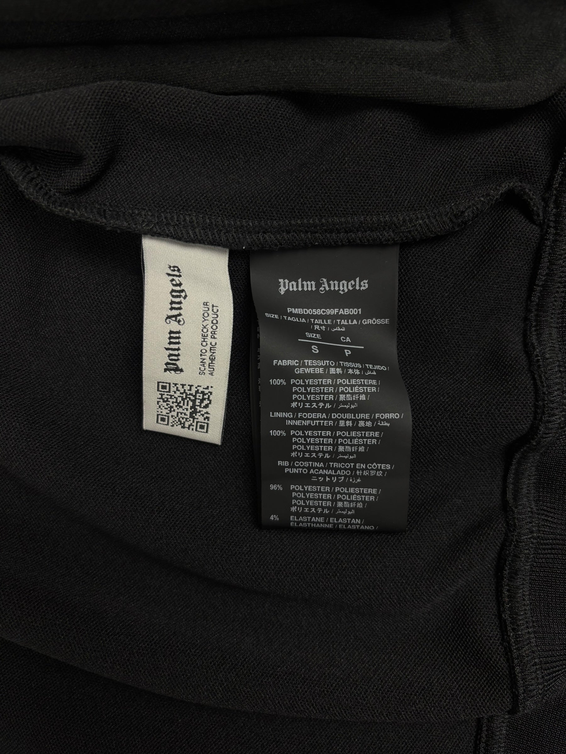 Gilet Palm Angels noir taille S - Vue côté