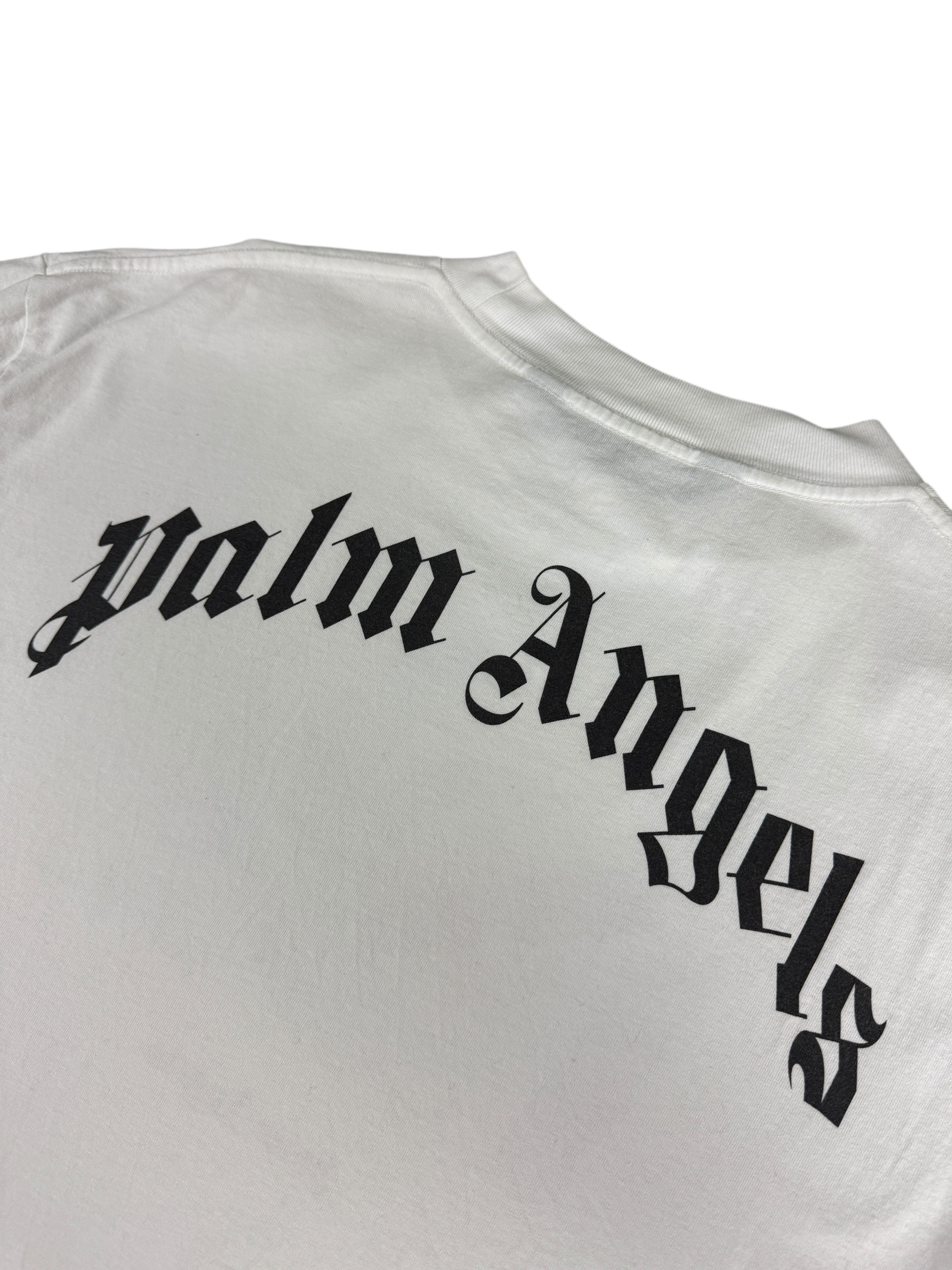Veste Palm Angels blanc taille L - Logo et étiquette
