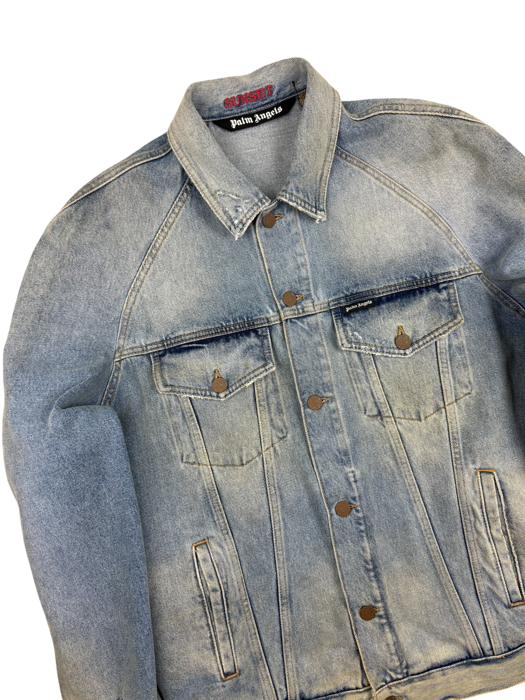Veste Palm Angels bleu taille S - Vue côté