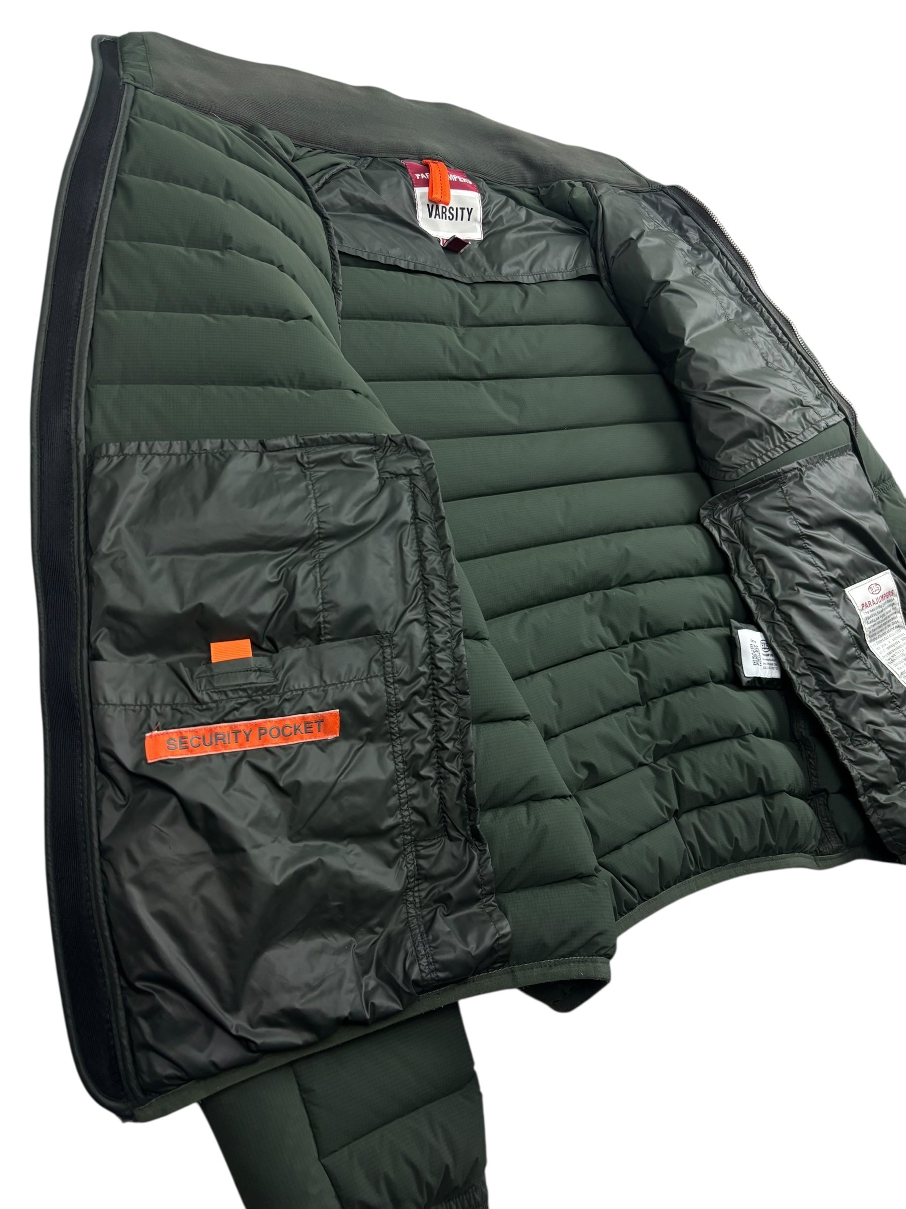 Doudoune Parajumpers kaki taille M - Détail