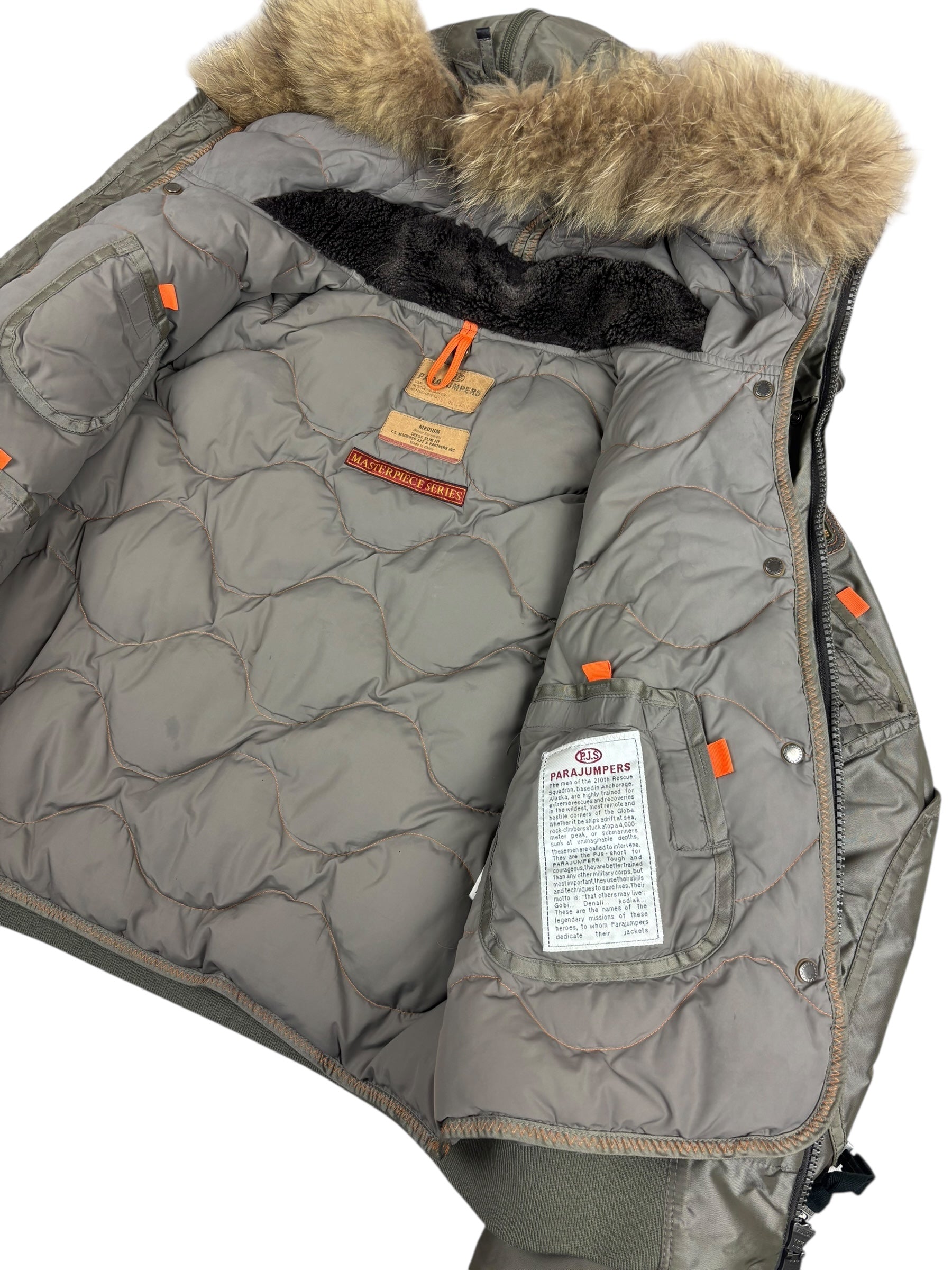 Doudoune Parajumpers kaki taille M - Vue de dos