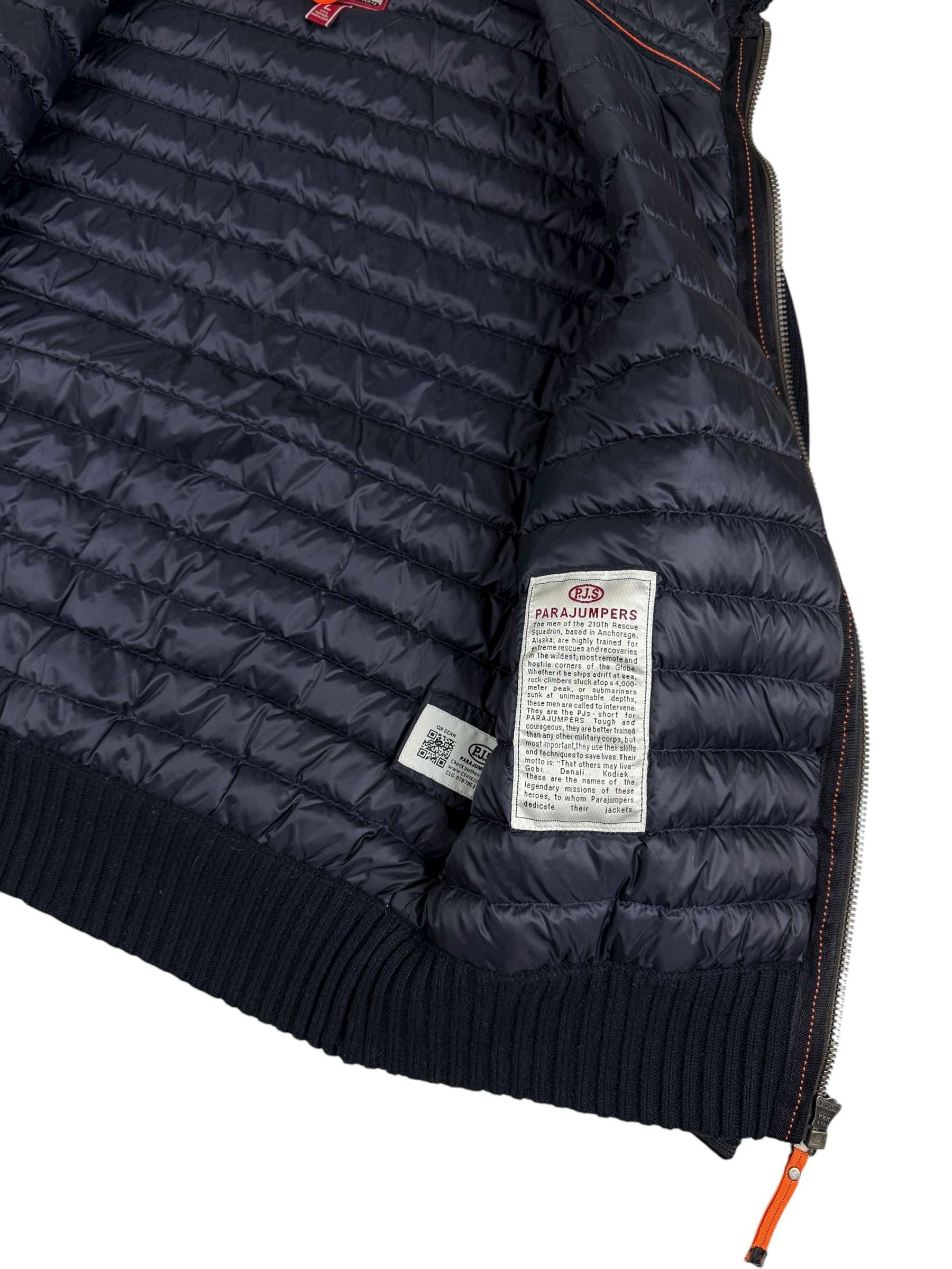 Doudoune Parajumpers marine taille L - Vue côté