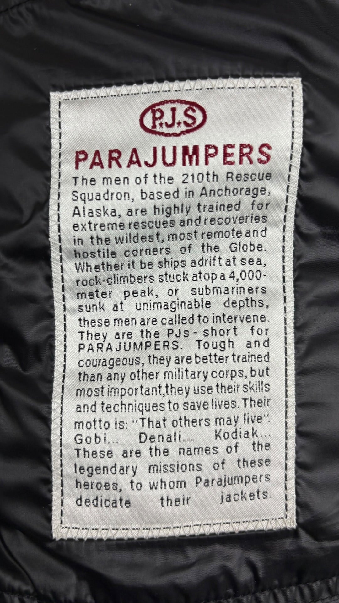 Doudoune Parajumpers noir taille S - Vue côté