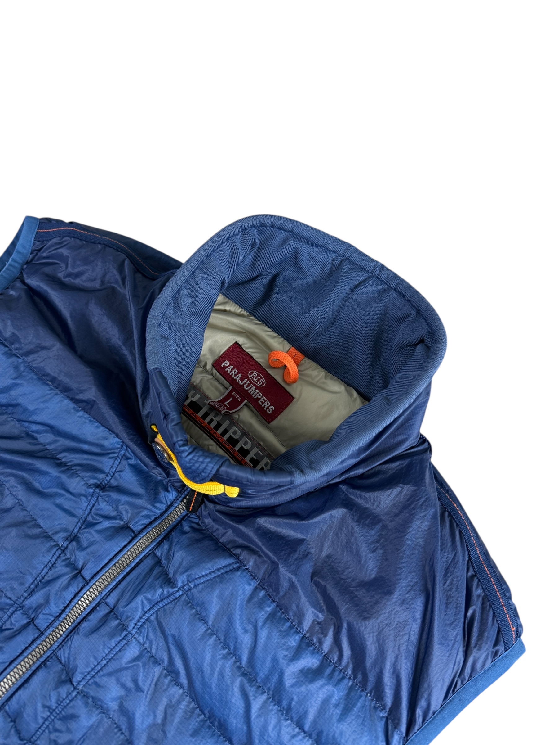 Gilet Parajumpers bleu taille L - Logo et étiquette