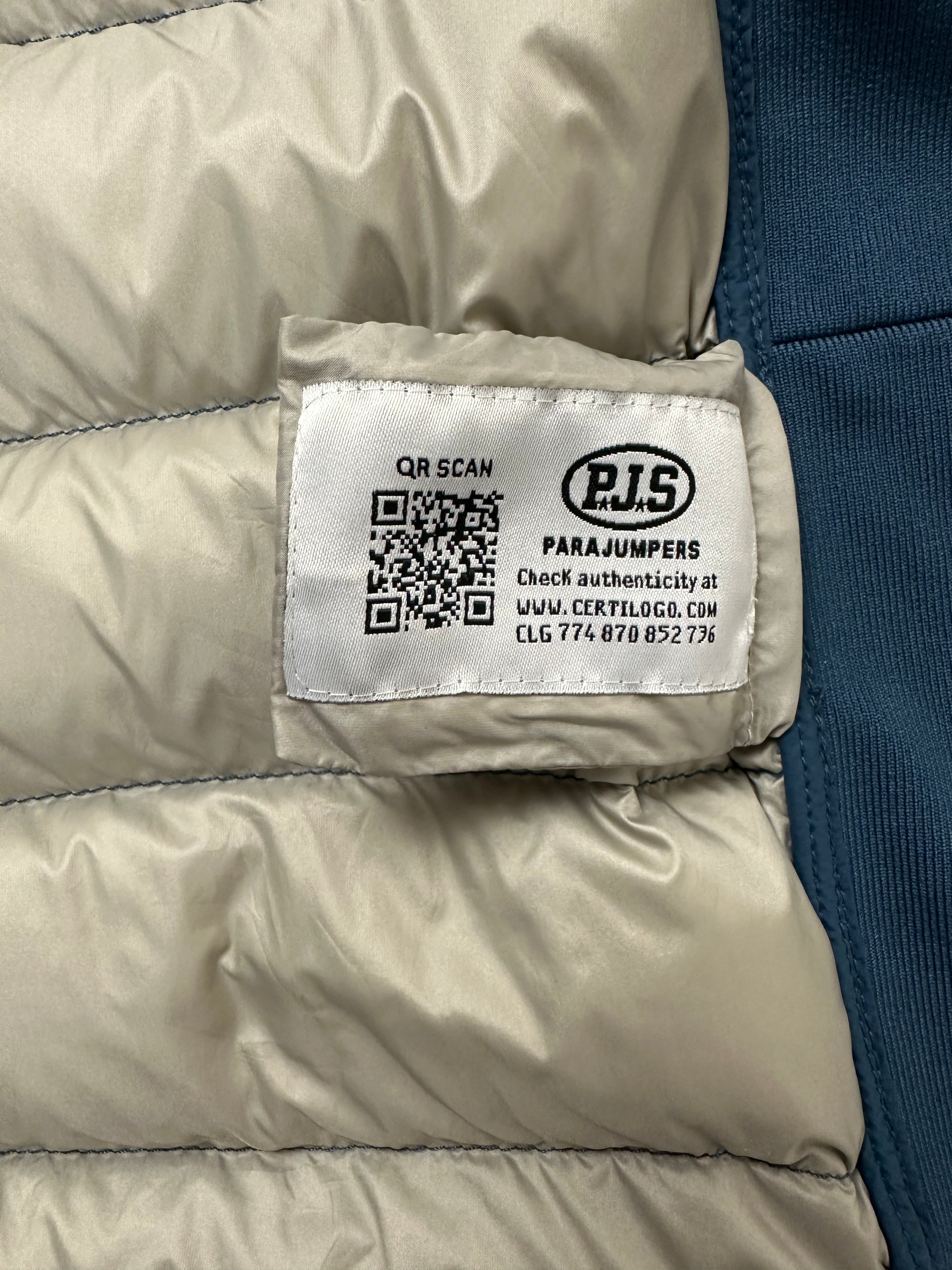 Gilet Parajumpers bleu taille M - Logo et étiquette