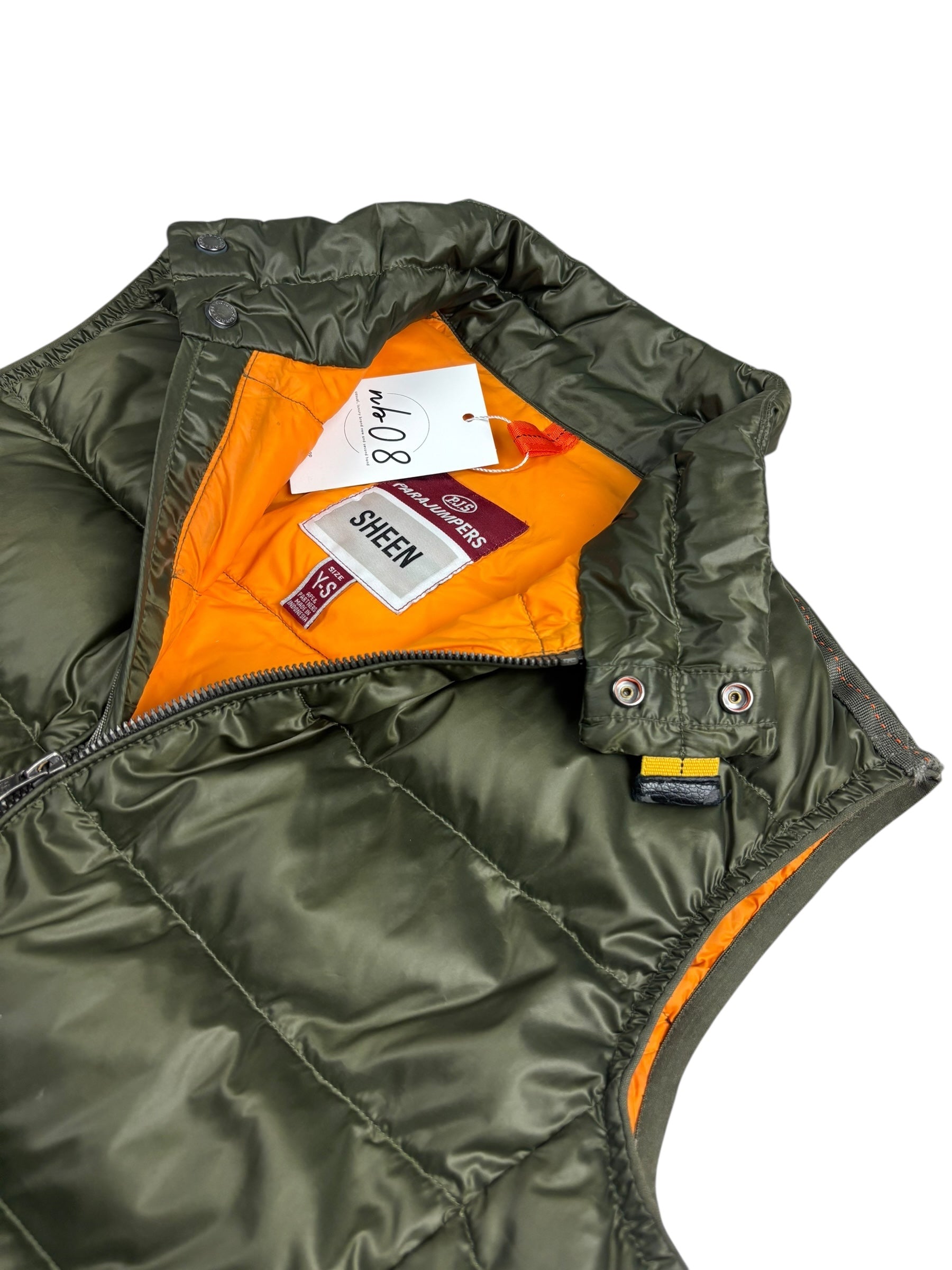 Gilet Parajumpers kaki taille XS - Vue de dos