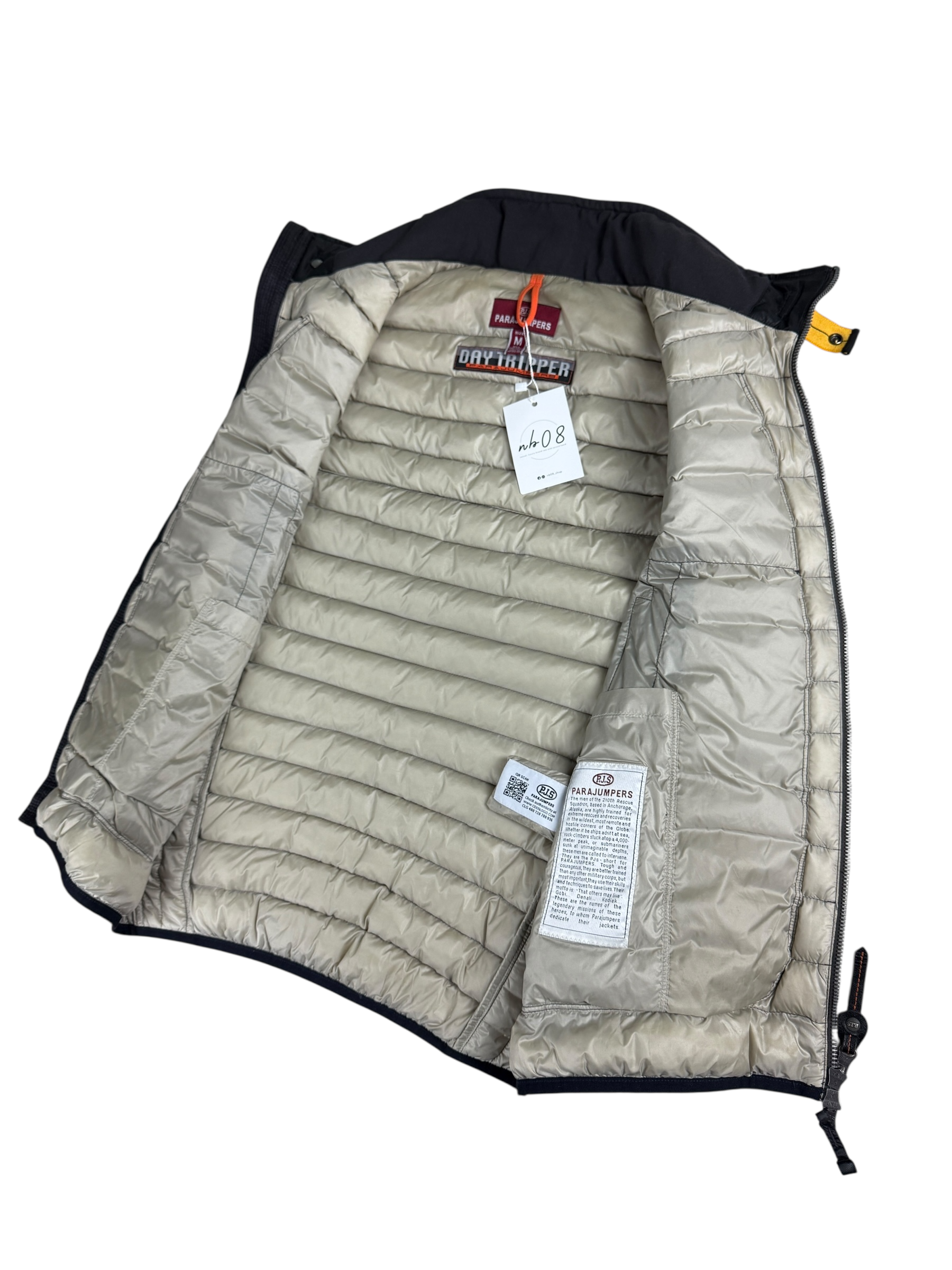 Gilet Parajumpers noir taille M - Logo et étiquette