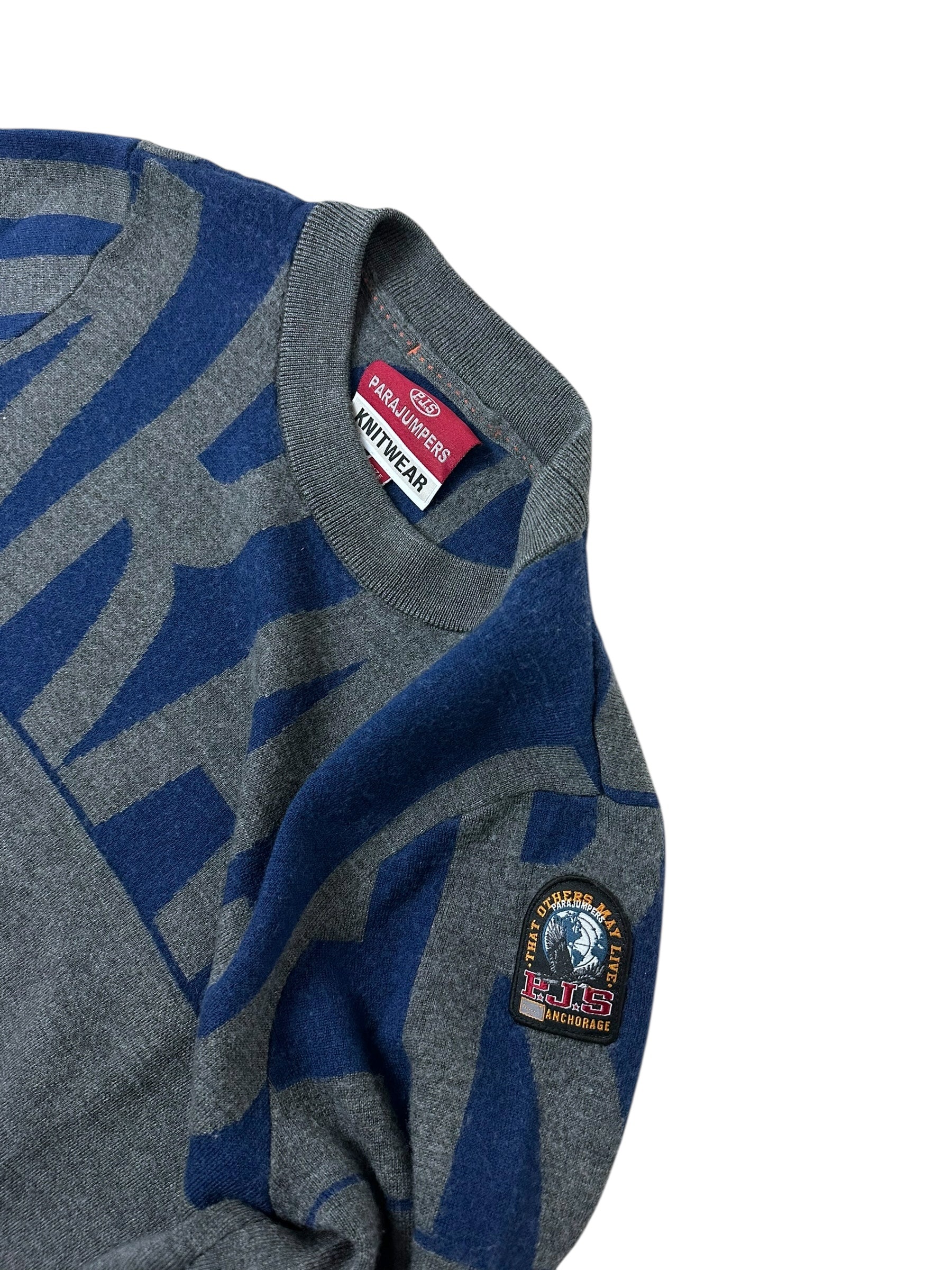 Pull Parajumpers gris taille L - Vue de dos