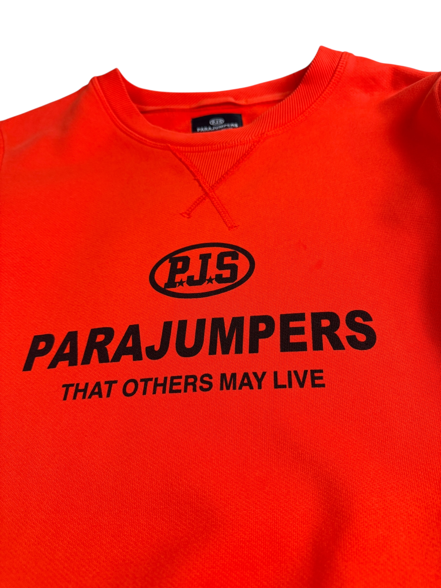 Pull Parajumpers orange taille S - Logo et étiquette
