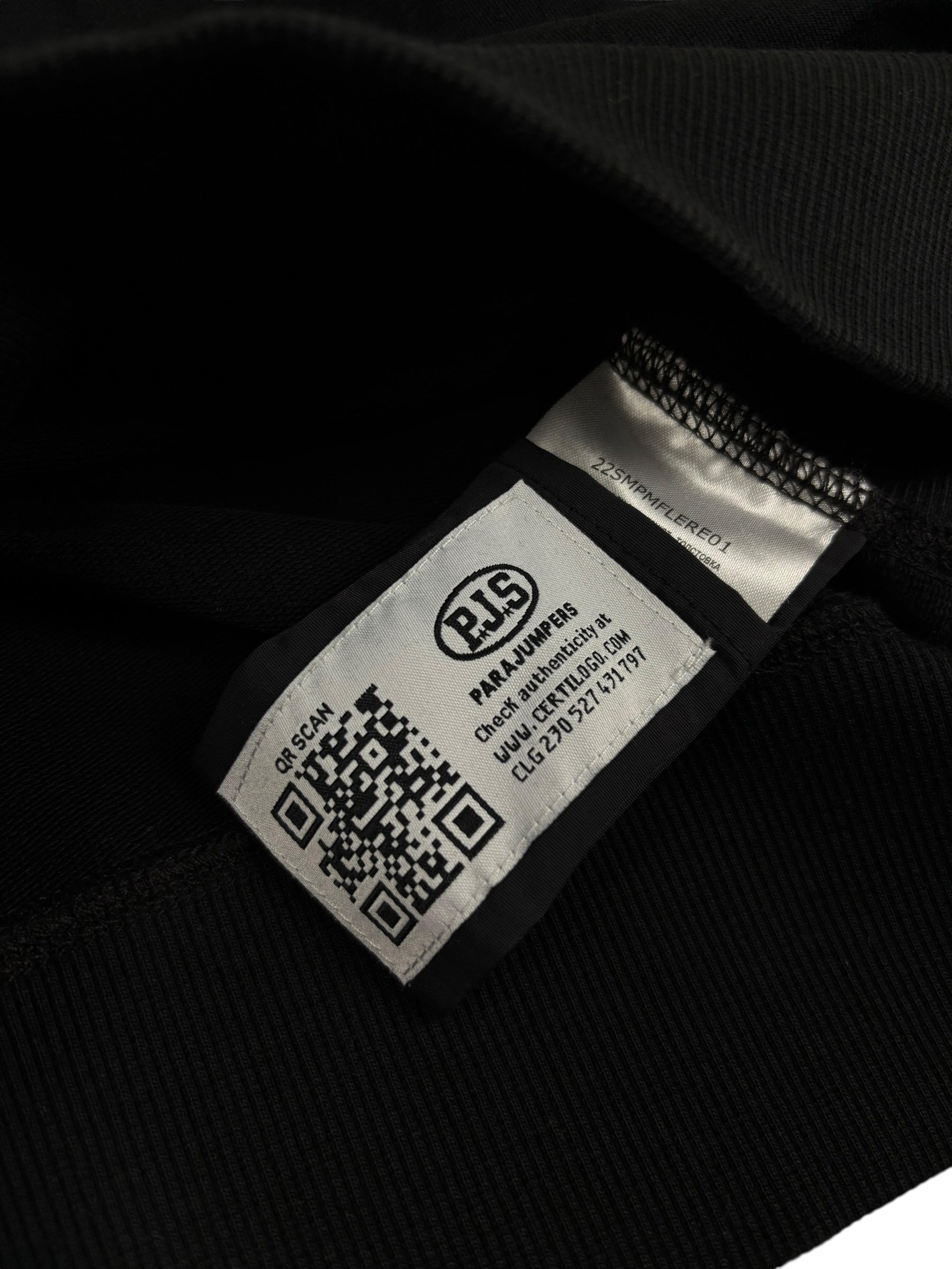 Sweat Parajumpers noir taille S - Détail