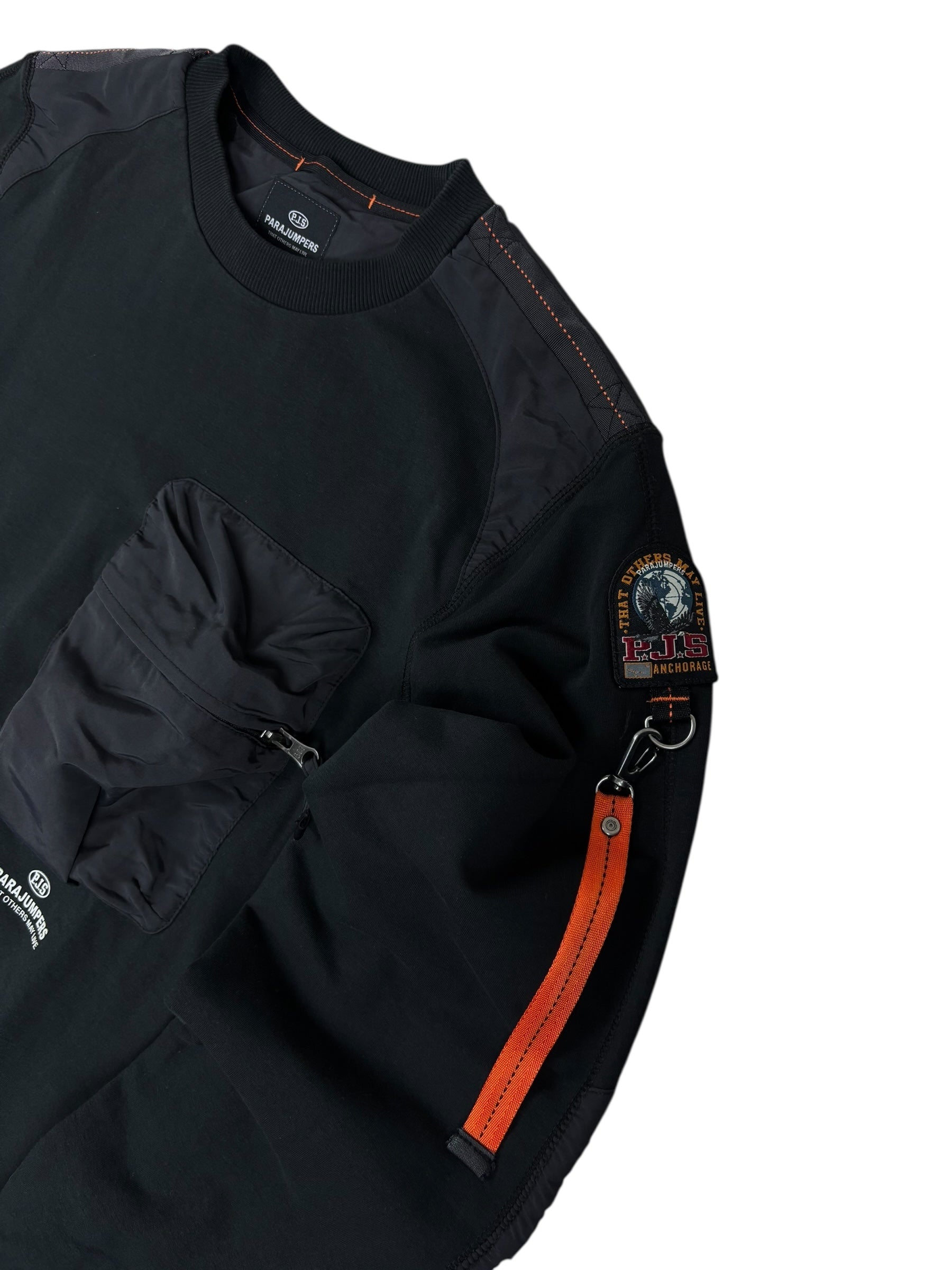 Sweat Parajumpers noir taille S - Vue de dos