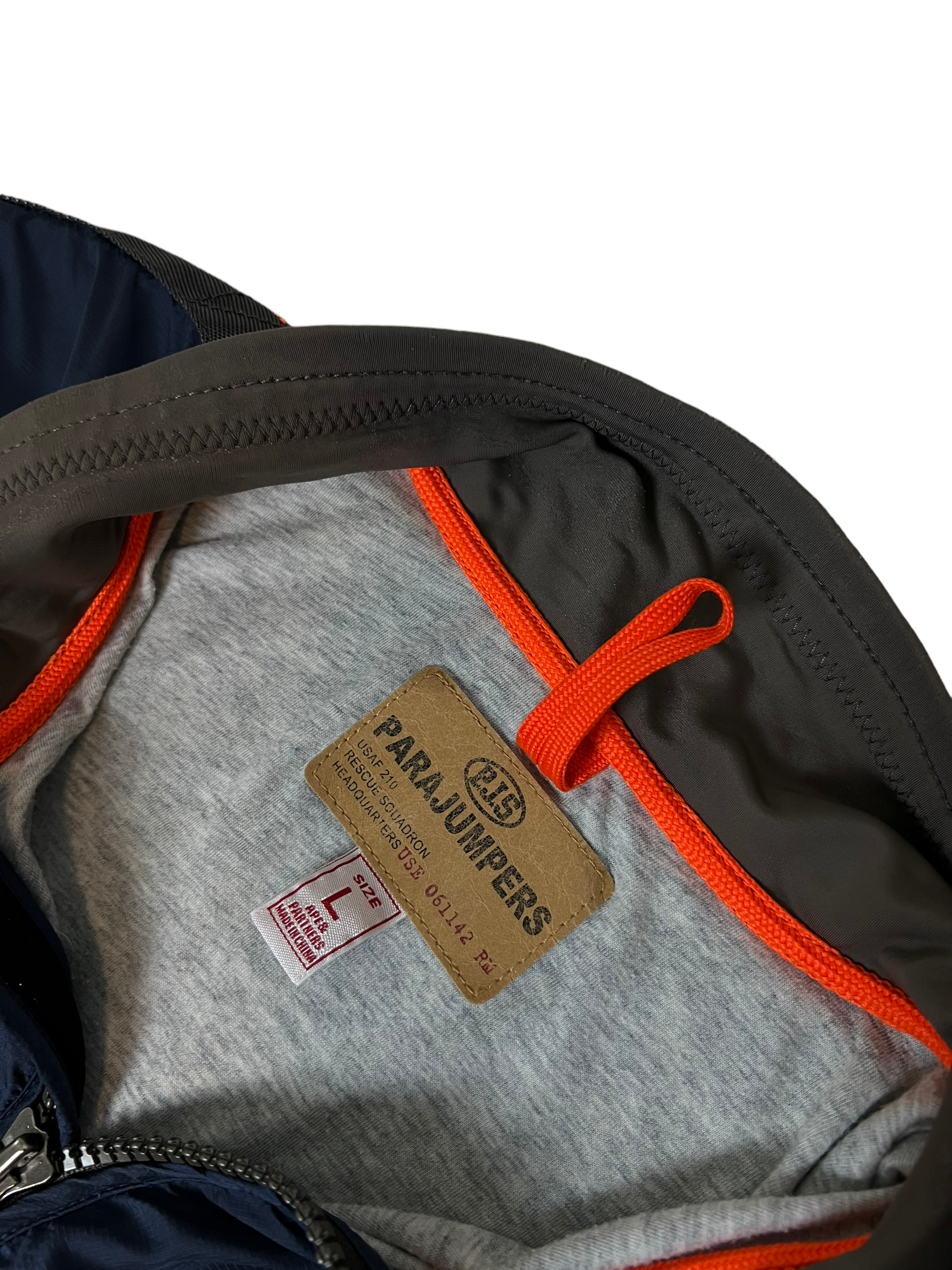 Veste Parajumpers bleu marine taille L - Logo et étiquette