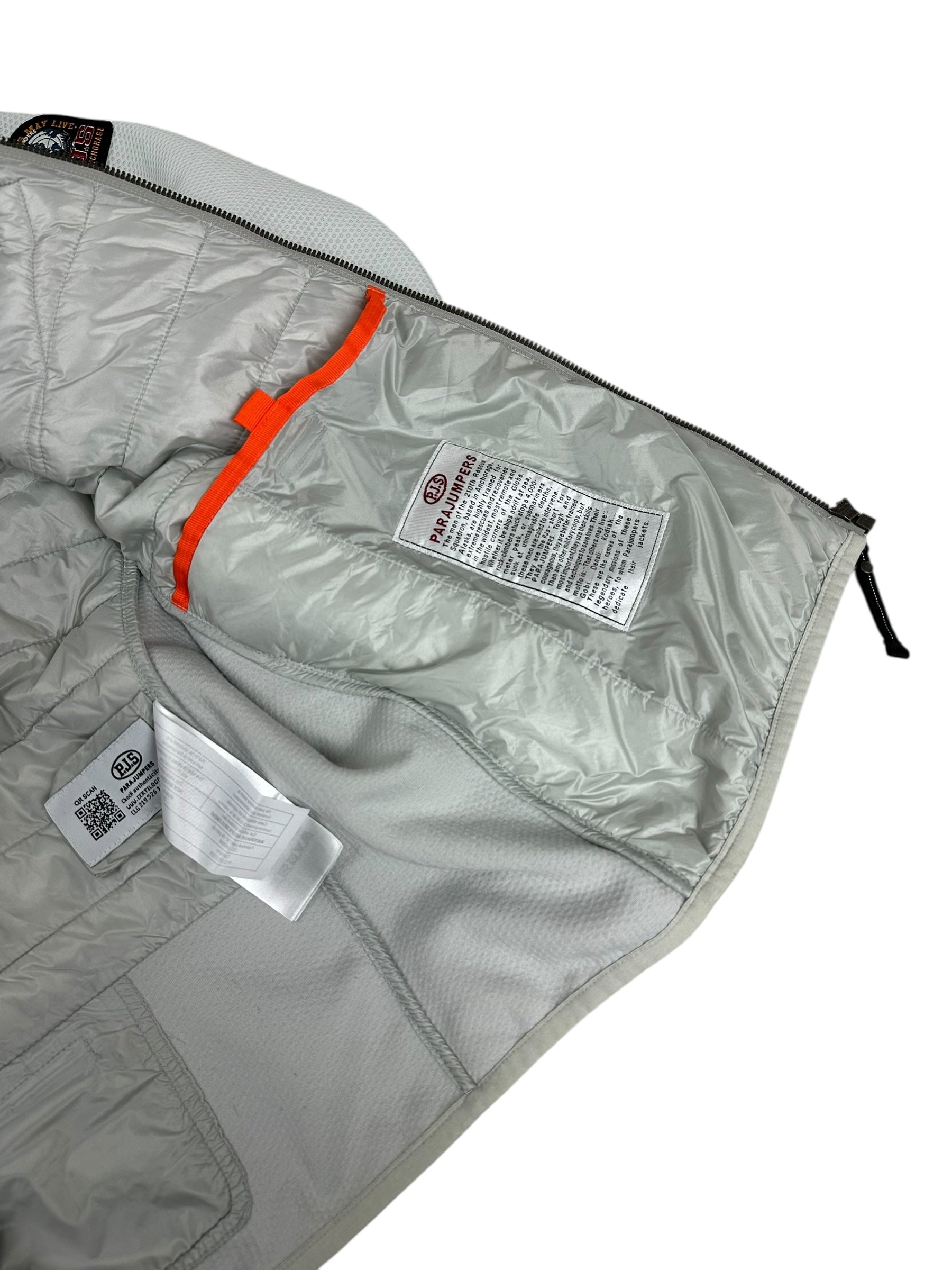 Veste Parajumpers gris clair taille XL - Détail
