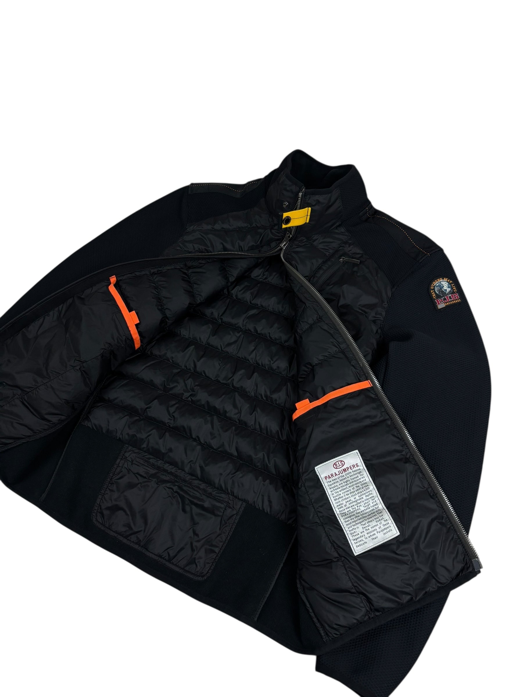Veste Parajumpers noir taille L - Logo et étiquette