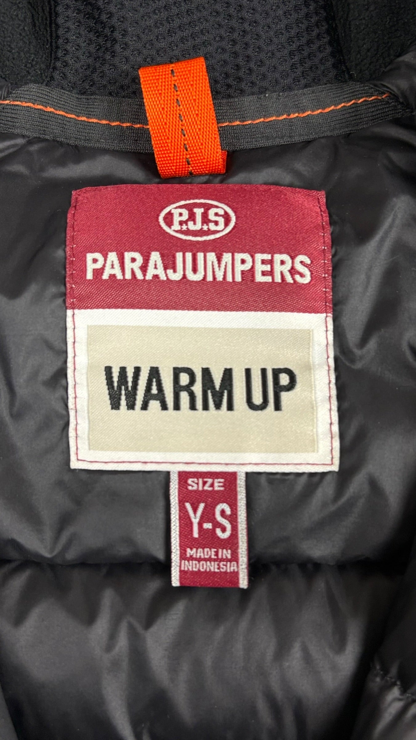 Veste Parajumpers noir taille S - Logo et étiquette