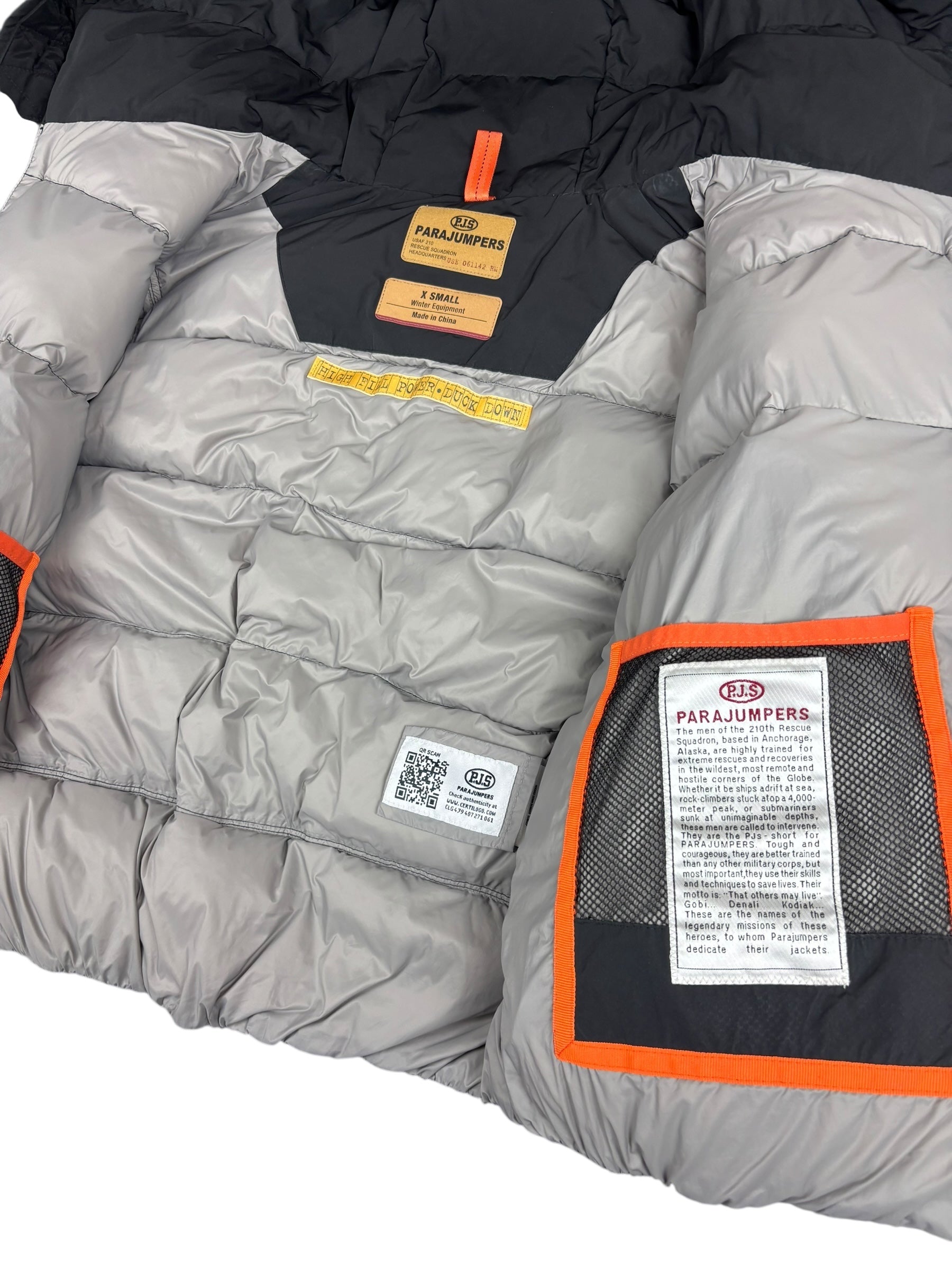 Veste Parajumpers noir taille XS - Détail