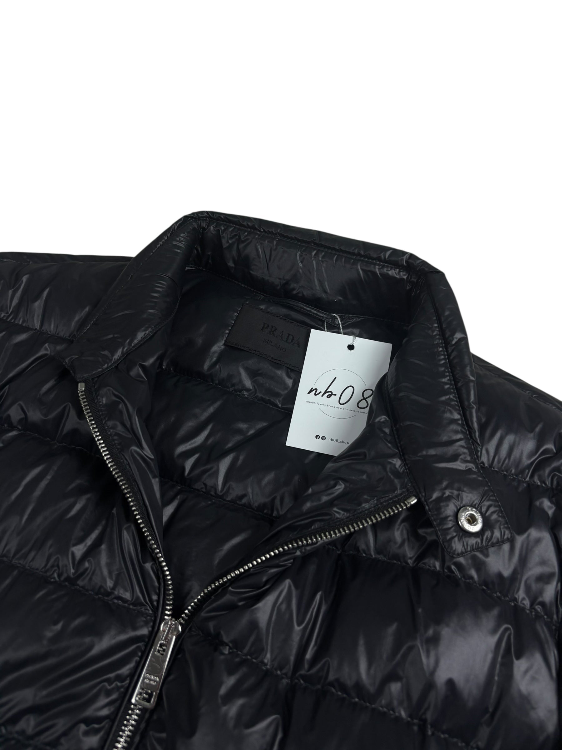 Doudoune Prada noir taille 52 - Vue côté