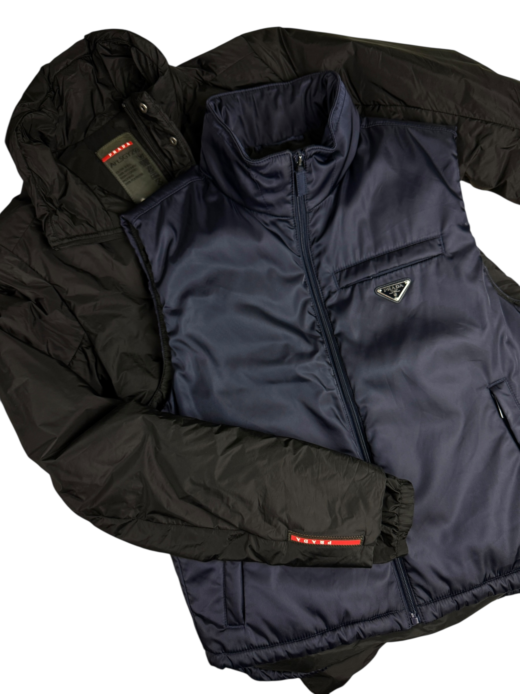 Gilet Prada marine taille M - Logo et étiquette
